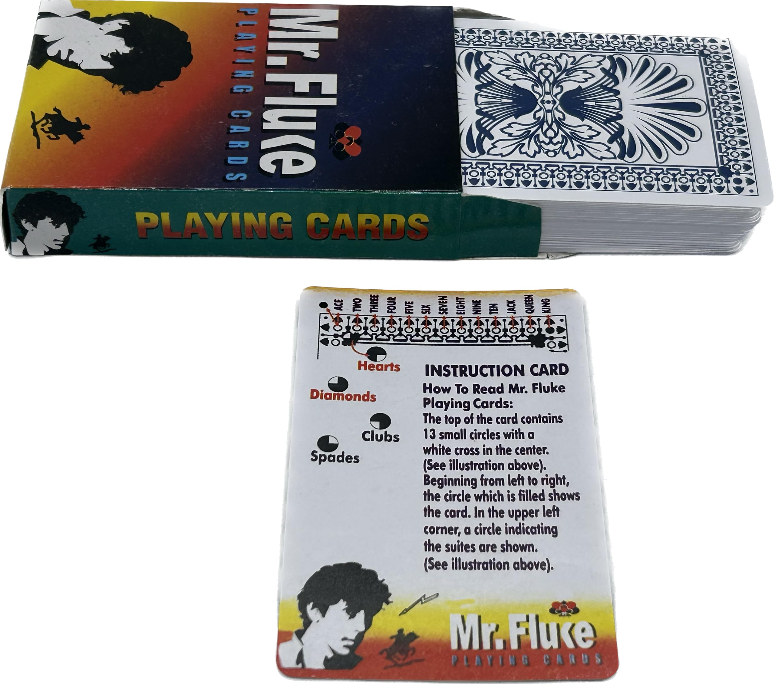 MR FLUKE Marked Card Deck (Black) SPY Mentalist Card