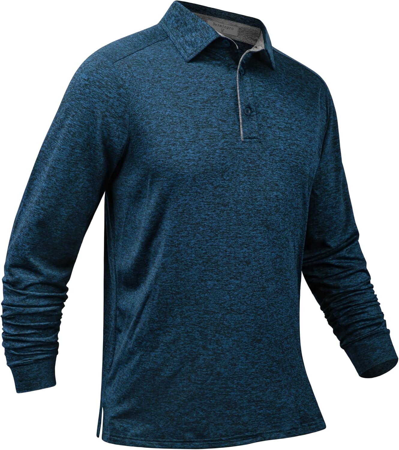 Derminpro Men’s Polo Shirts Long Sleeve Quick Dry Athletic Golf T-Shirts