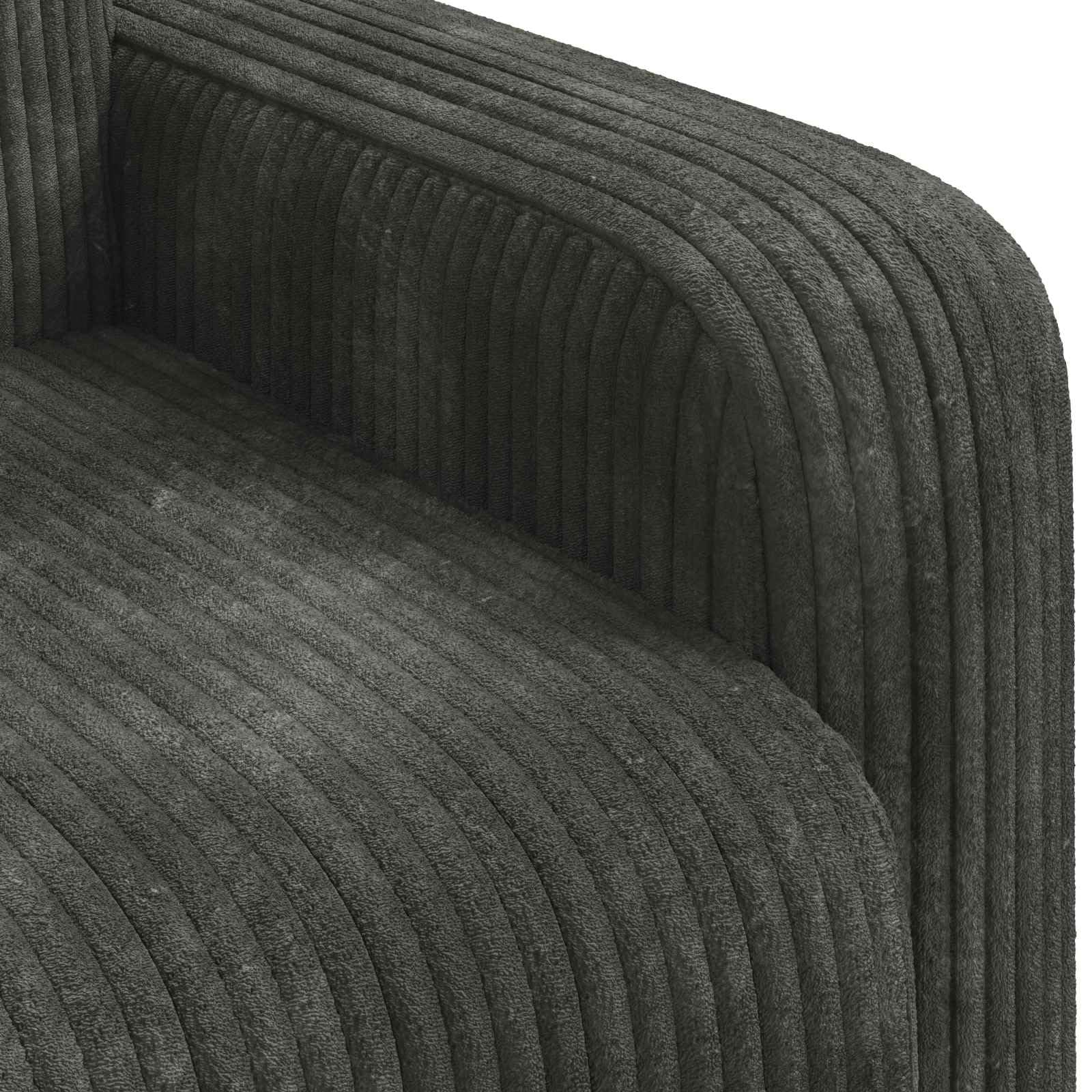 vidaXL Sessel Anthrazit Cord, Moderne Sessel, stylische Sitzgelegenheit für Wohnzimmer, Schlafzimmer, eleganter Lounge-Stuhl, weicher Komfort