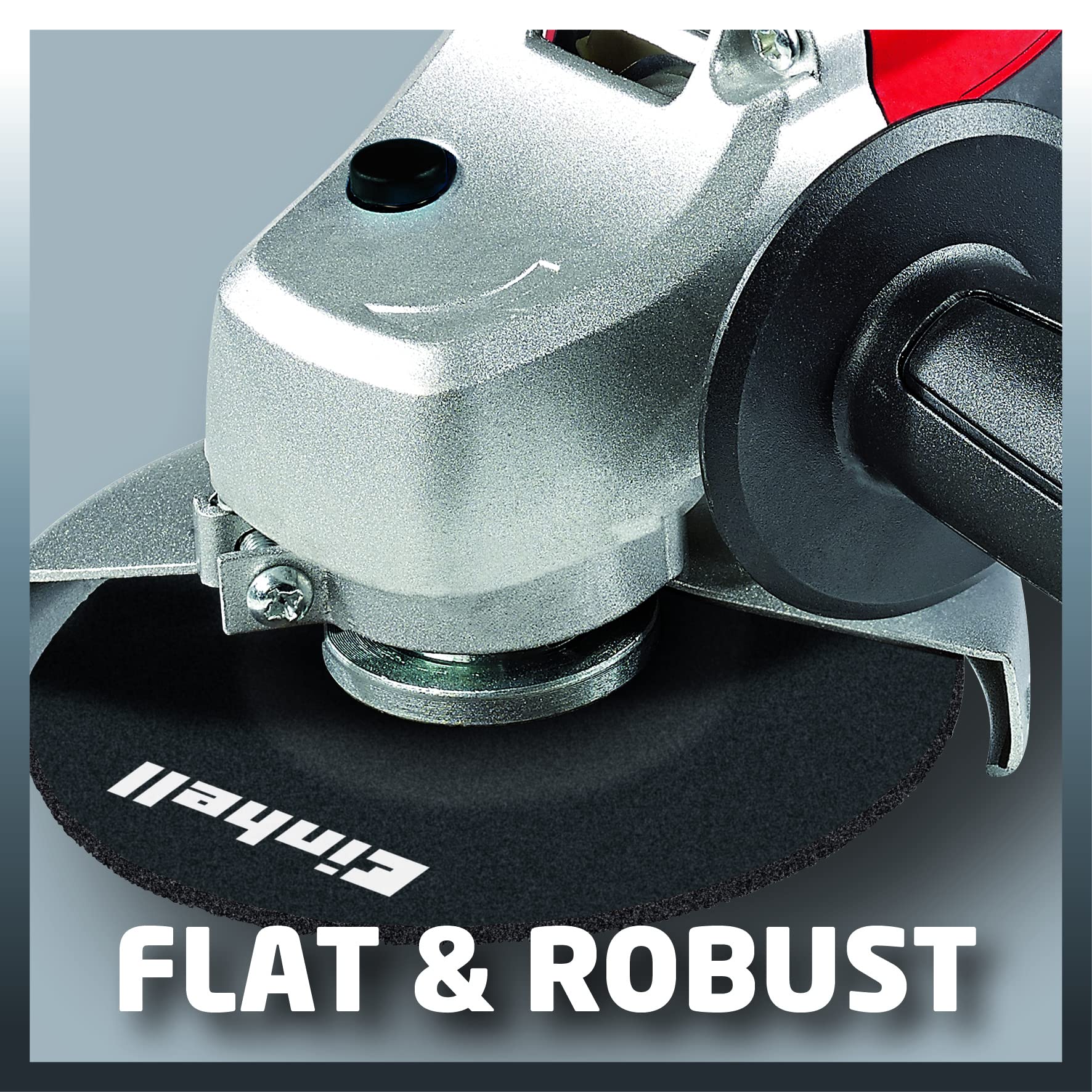 Einhell Szlifierka kątowa TC-AG 125 (850 W, prędkość obrotowa 12 000 1/min, średnica tarczy 125 mm, ochrona tarczy, blokada wrzeciona, płaska aluminiowa głowica przekładni)