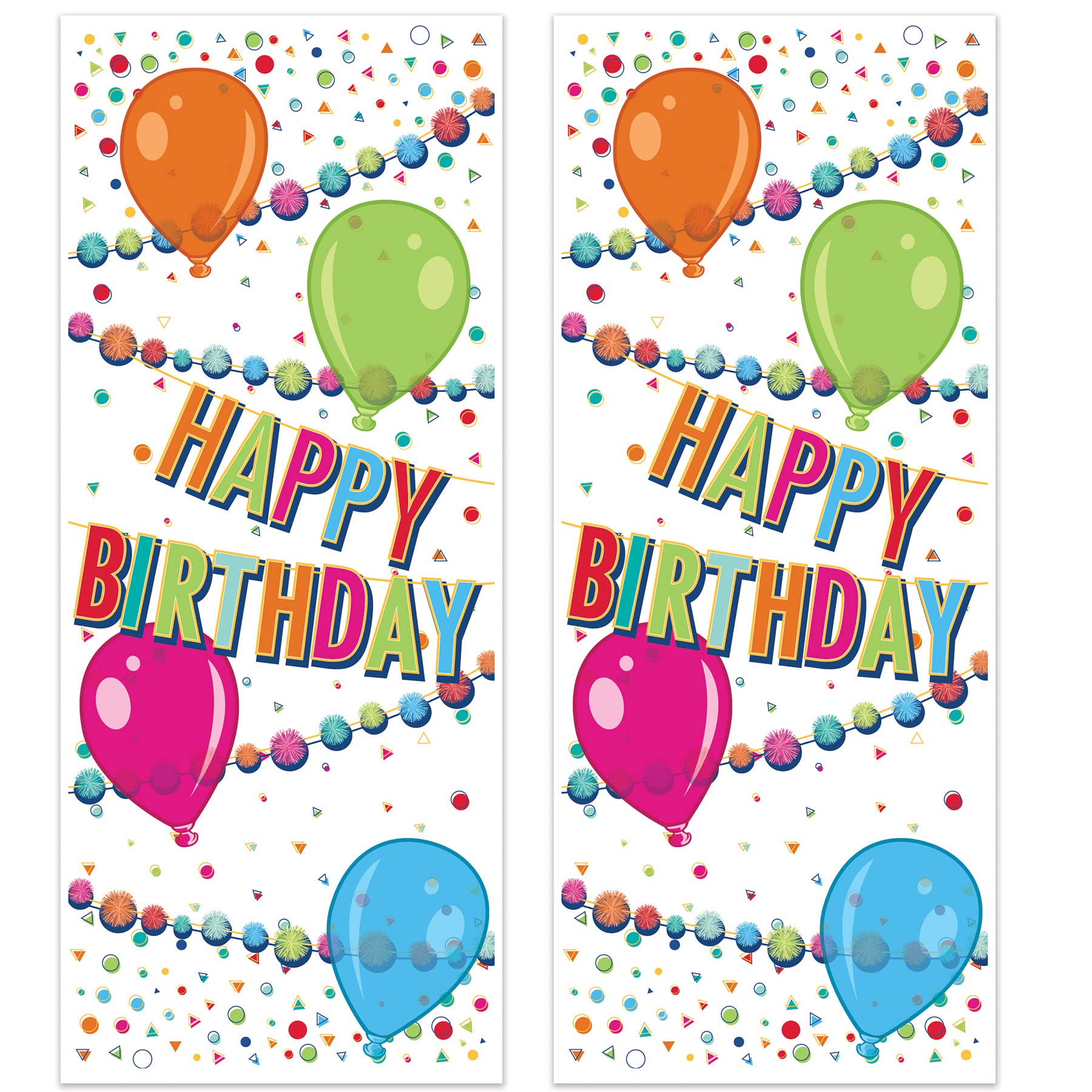 Décoration porte anniversaire étanche pour habiller facilement vos murs extérieurs
