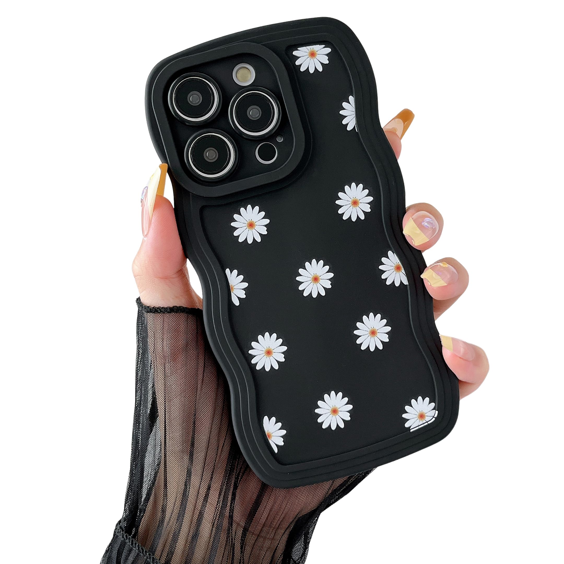 Amazon.co.jp: ZTOFERA iPhone 16 Pro Max ケース用、波状フレーム