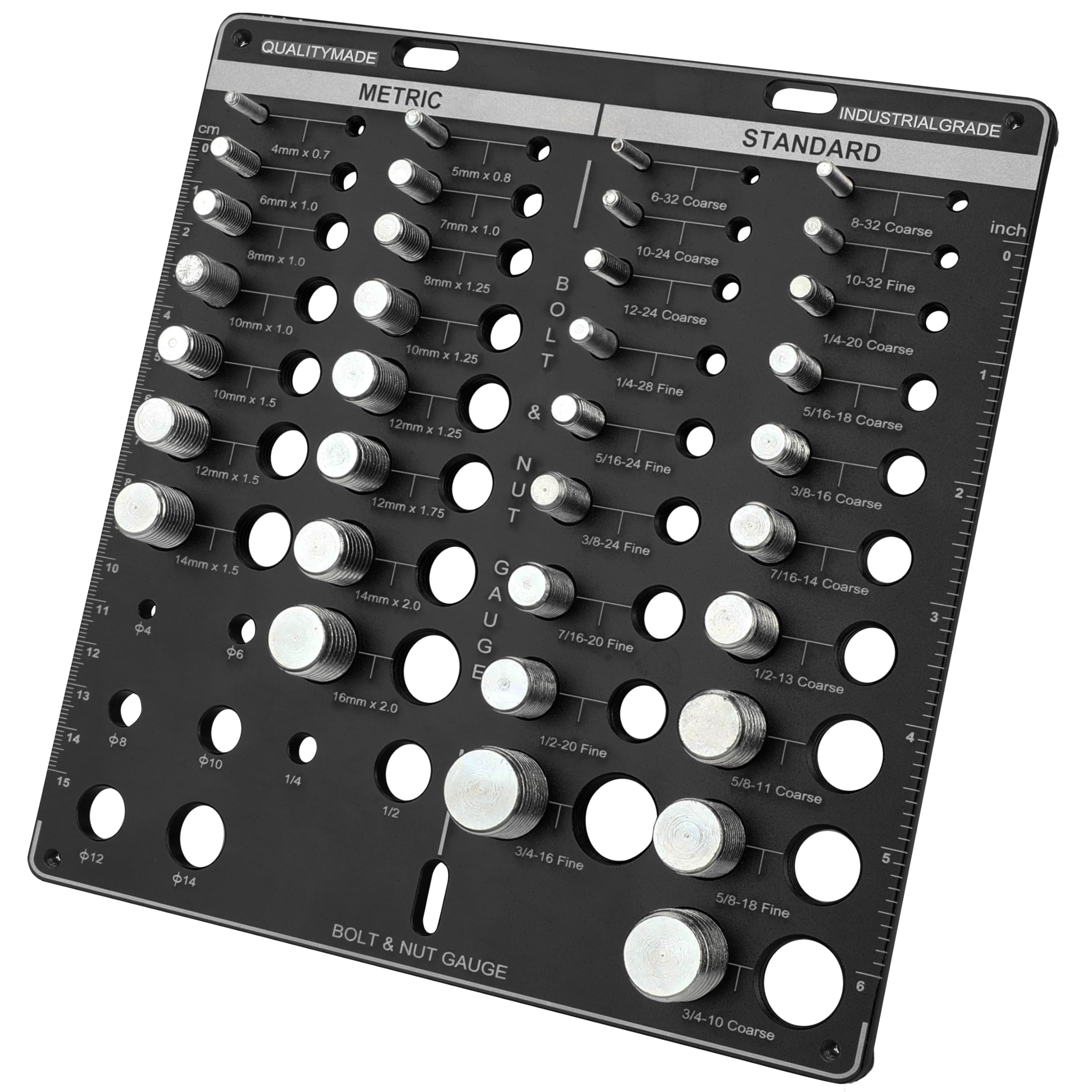 Thread Checker Tool - Bolt & Nut Size Finder -8 Thread Checker Tool - Bolt & Nut Size Finder -8
