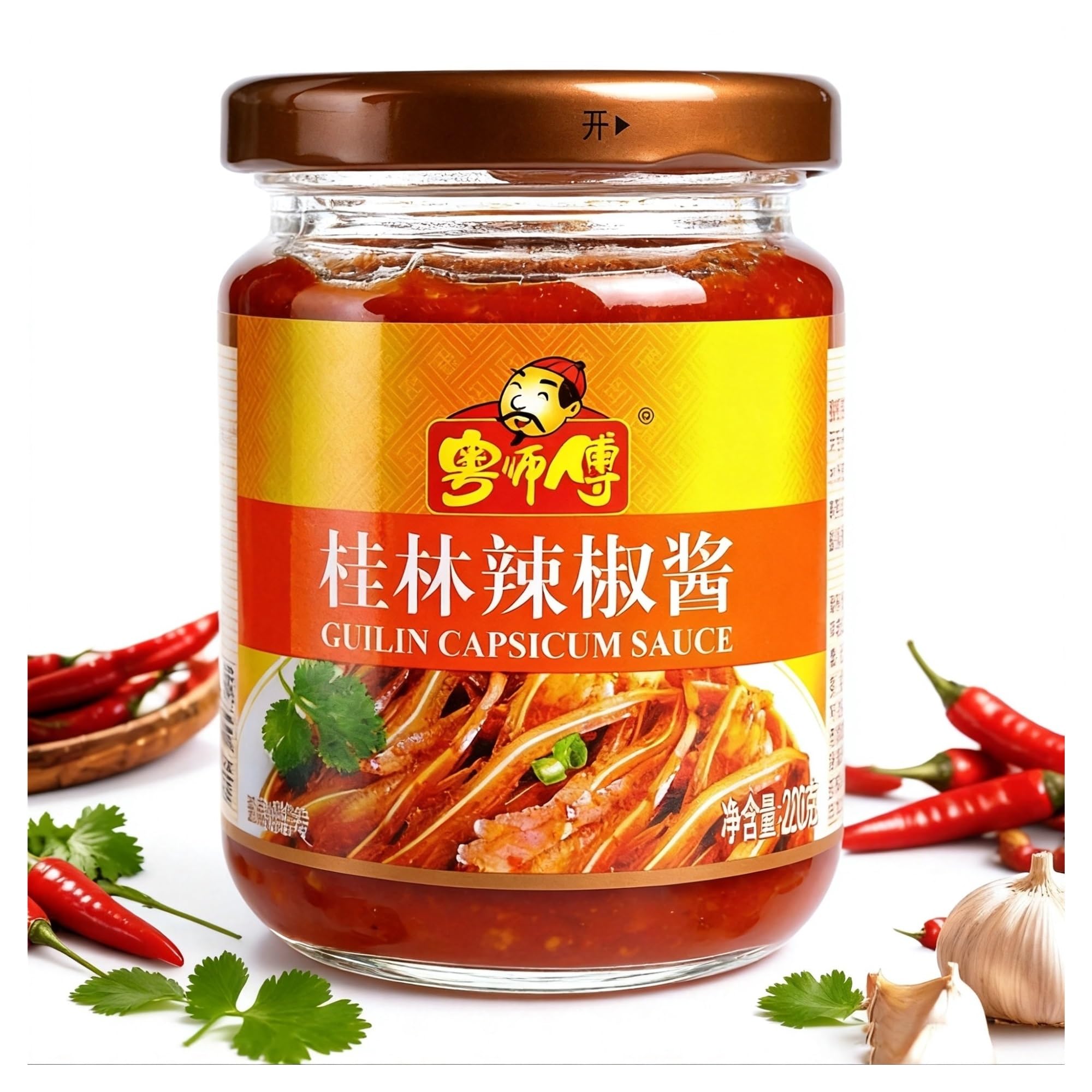 Sos czosnkowo-chili 226 g - autentyczny smak, wszechstronny do przypraw i gotowania, odpowiedni do ryżu i makaronu(2pcs)