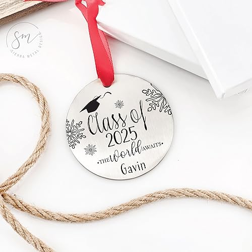 Miniatura 8 de Class Of 2025 Christmas Ornament Personalized Congrats 2024 Ornament Gift Graduate College Graduation High School Graduate 2024 Graduation 2023 2022