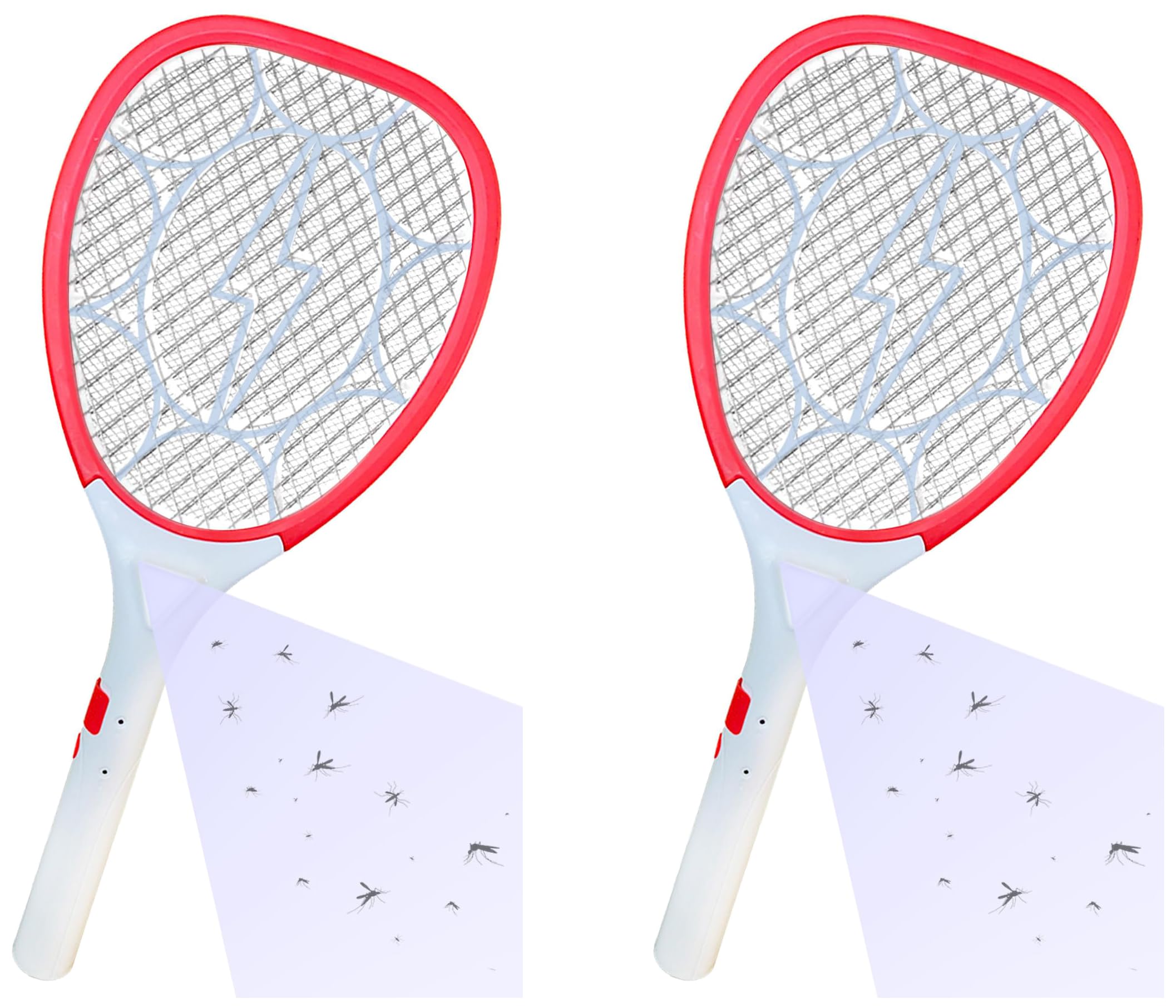 Mr. Right Mosquito Racket (CE Certified) Mosquito Bat Rechargeable with Bright LED | Made in India with 6 Months Warranty (Red) (Pack of 2)-image-19