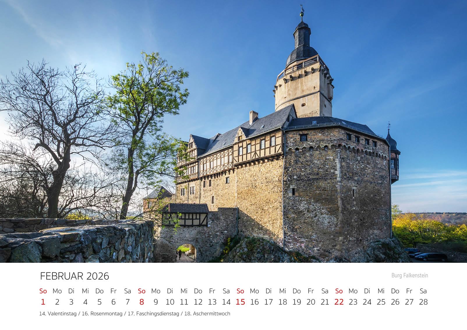 Edition Seidel Premium Kalender Burgen und Schlösser Sachsen-Anhalt 2026 Format DIN A3 Wandkalender Deutschland Wernigerode Quedlinburg Hundisburg Schloß Burg Steffen Gierok-Latniak