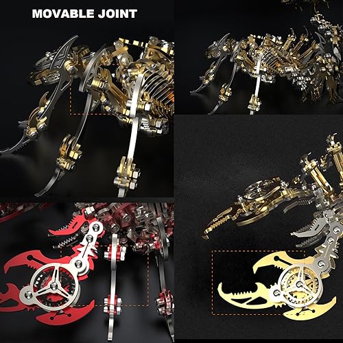 Miniatura 6 de Rompecabezas de escorpión de metal 3D para adultos rompecabezas 3D, kits de modelos de metal para construir bricolaje rompecabezas mecánico de