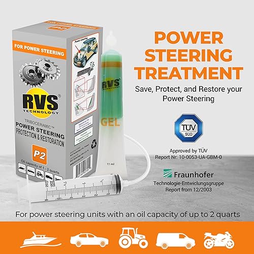 Miniatura 5 de Tratamiento de fluido de dirección asistida P2: restaura superficies metálicas, seguro para todas las bombas de dirección asistida, hasta 2 cuartos