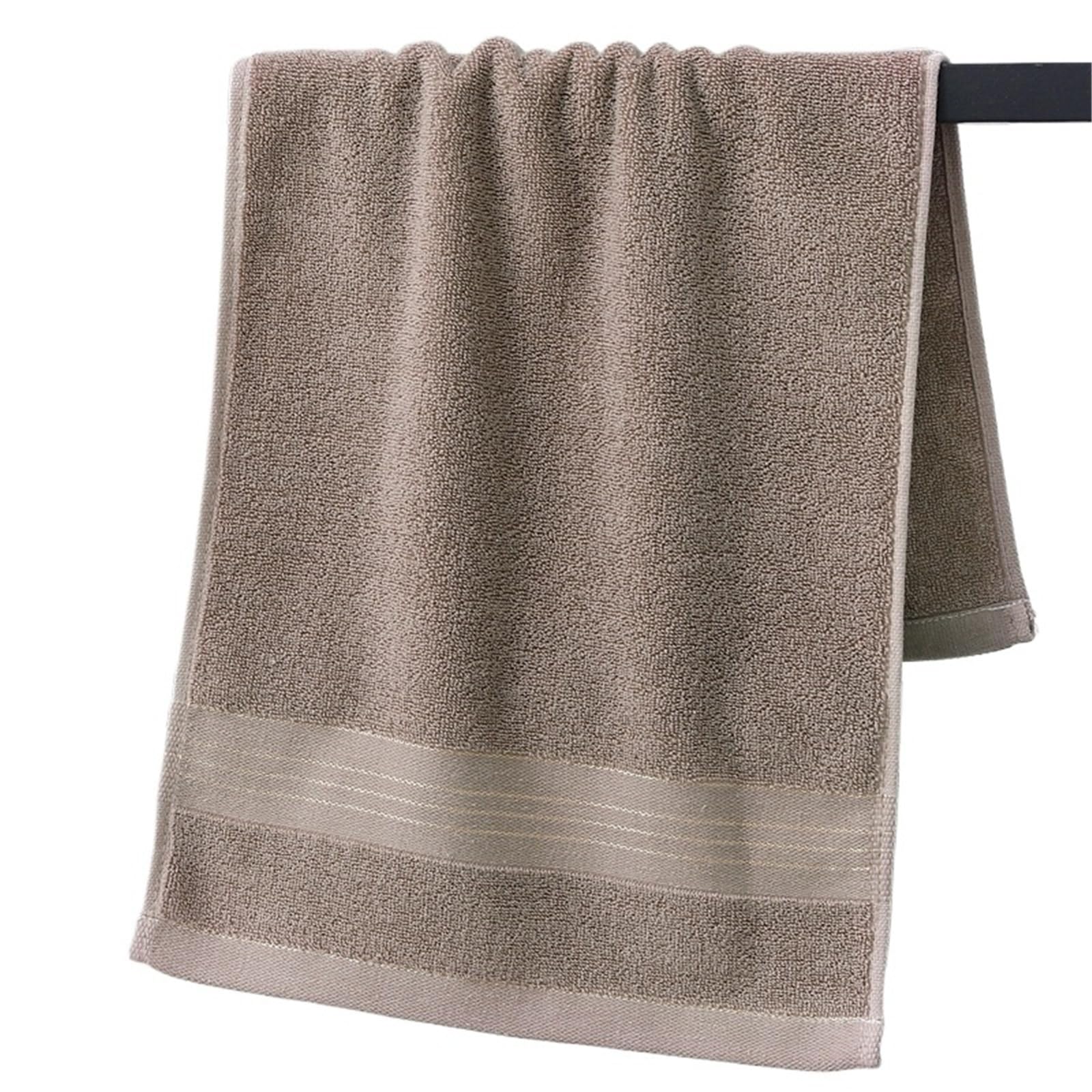 GMEqfhpOPS Soft Pure Cotton Face Towels, Highly Absorbent Quick Dry Towels for Bathroom Spa Hotel Home Daily Use Towels Bath(Brown)