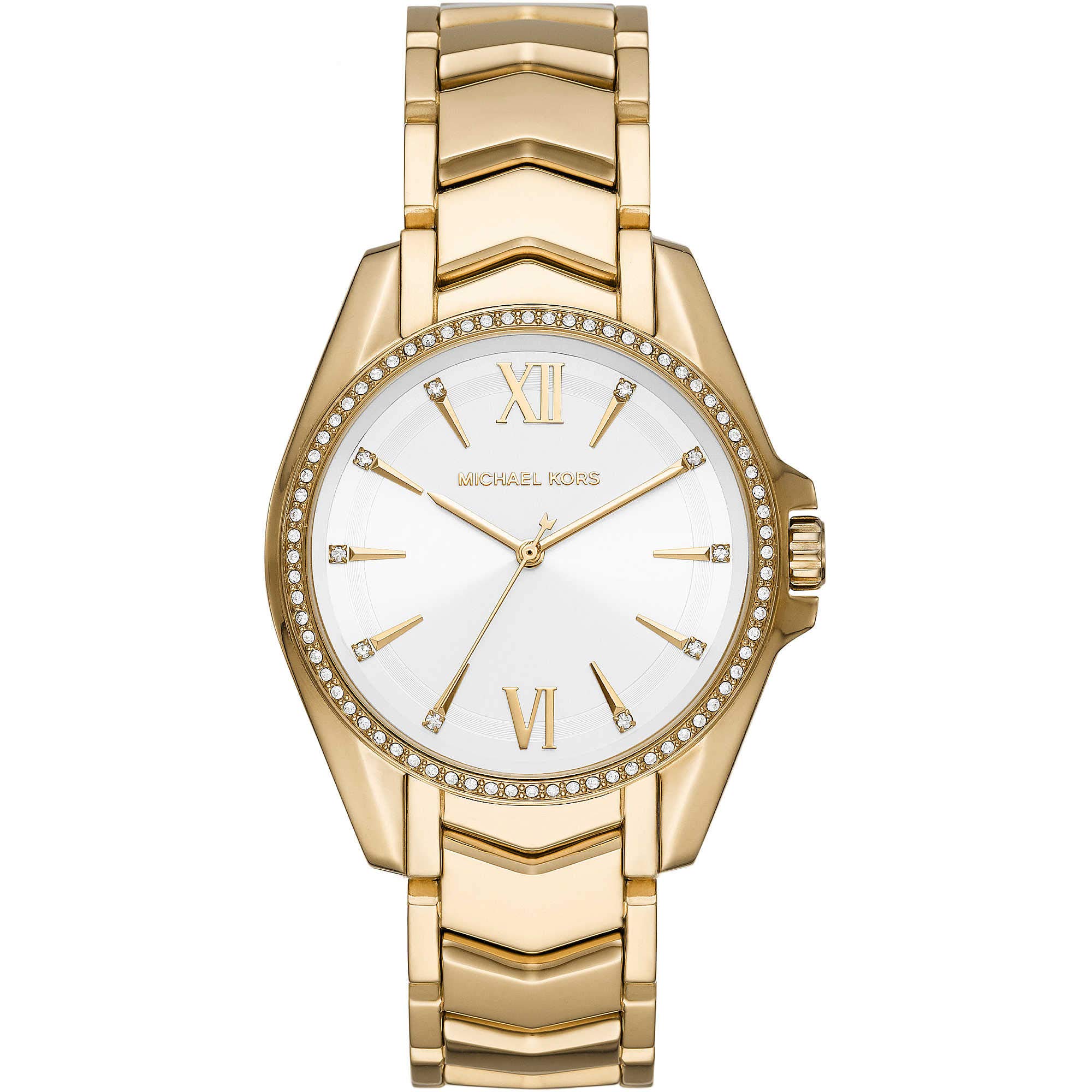 Michael Kors Whitney Reloj para Mujer, Movimiento de Cuarzo con Correa de Acero o Piel