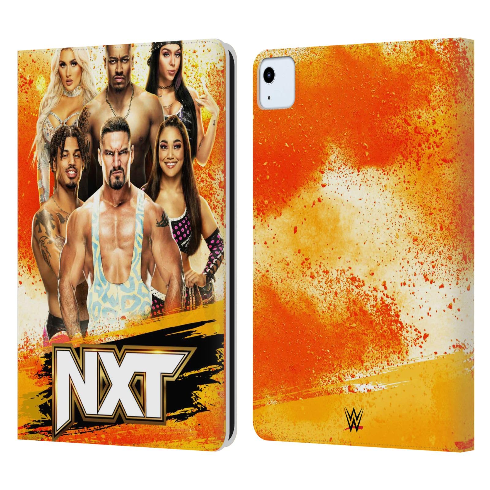 Head Case Designs Officially Licensed WWE NXT Pay-Per-View Superstars Leather Book Wallet Case Cover Compatible with Apple iPad Air 2020/2022