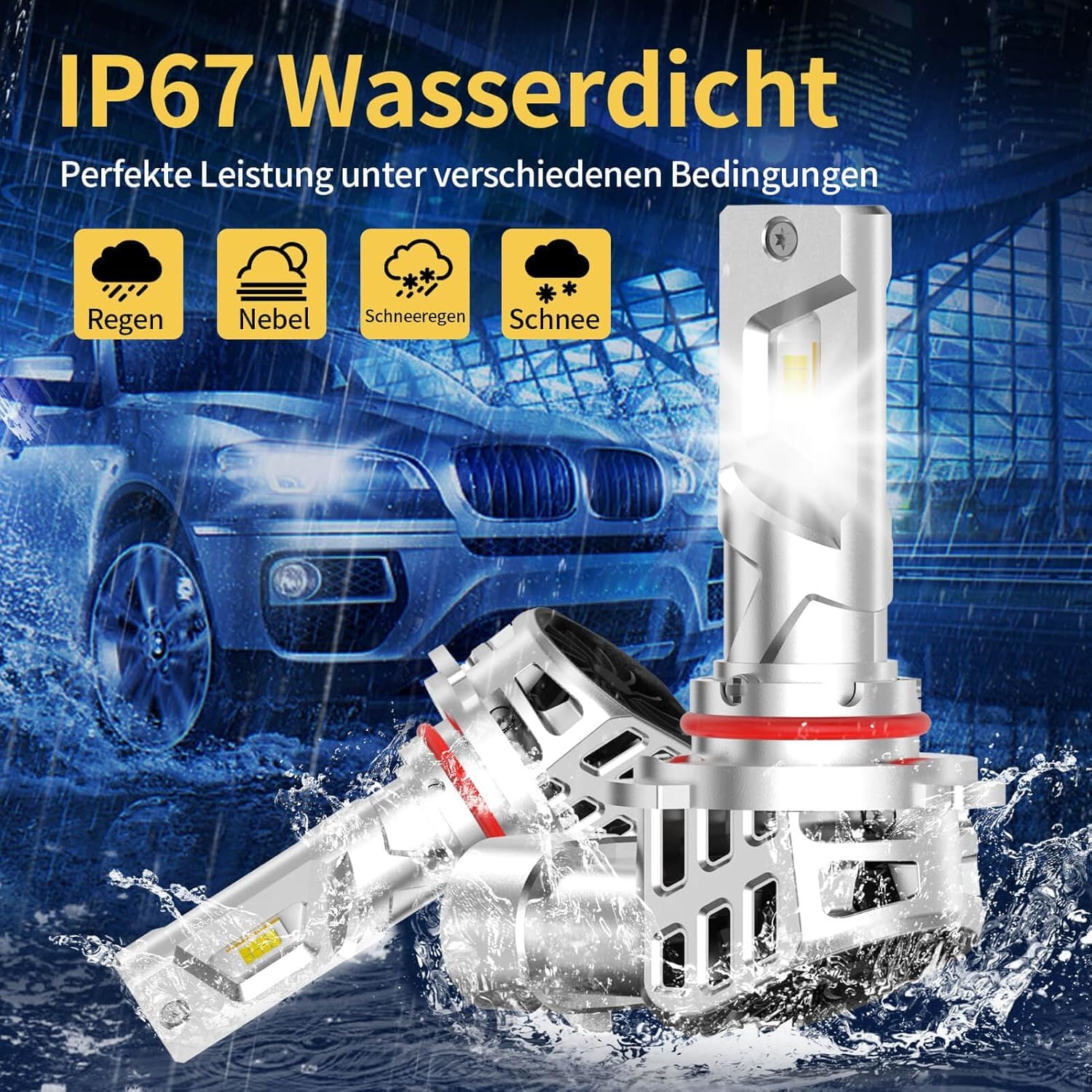 Pack de 2 ampoules halogènes HB3 9005 12V 60W | Émission de lumière xénon ultra blanche 5500K | Haute luminosité pour feux de croisement et feux de route | Standard P20D 5500K