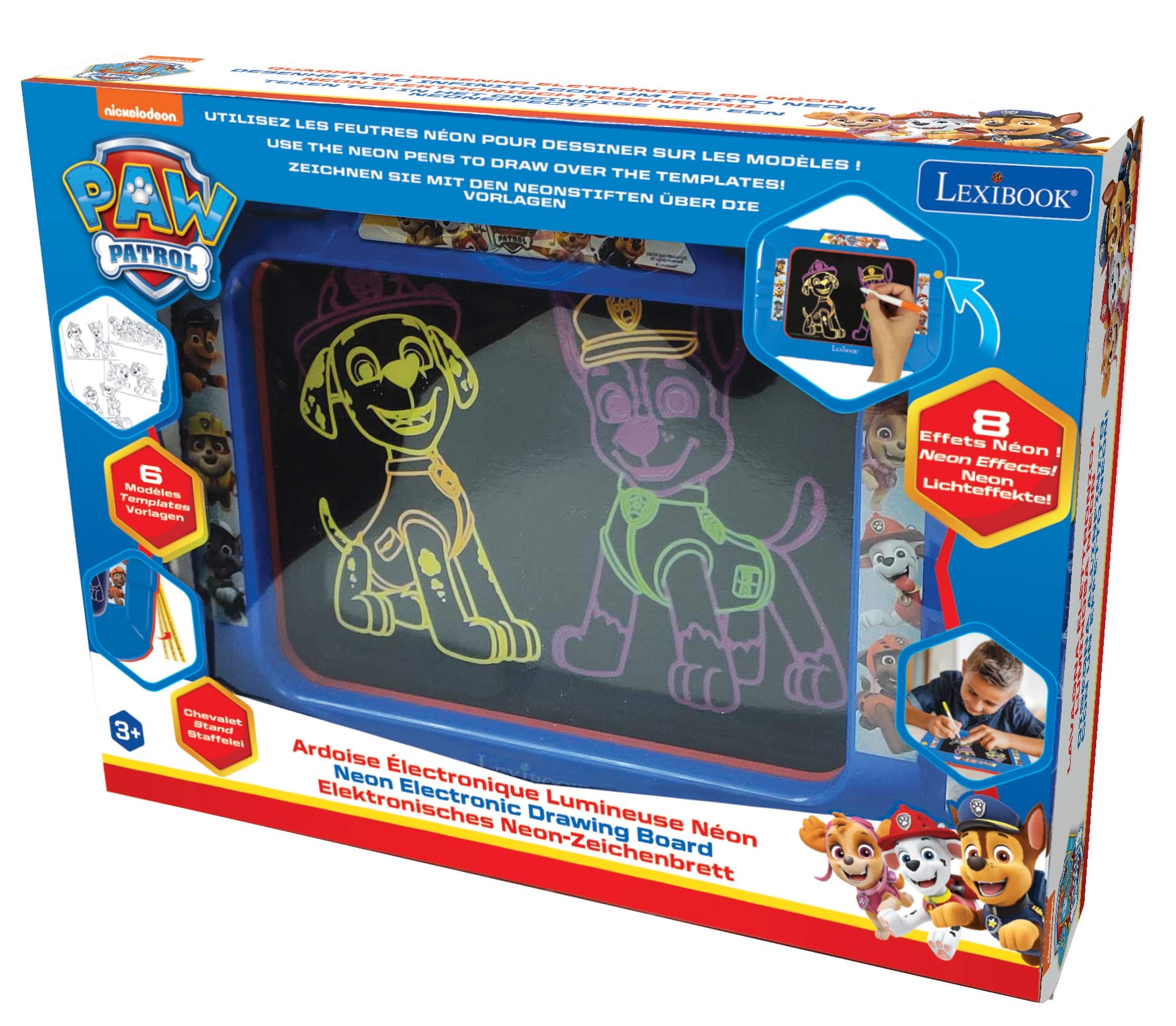 パウパトロール　お絵描きホワイトボード Amazon.com: Lexibook Paw Patrol, Neon Electronic Drawing Board