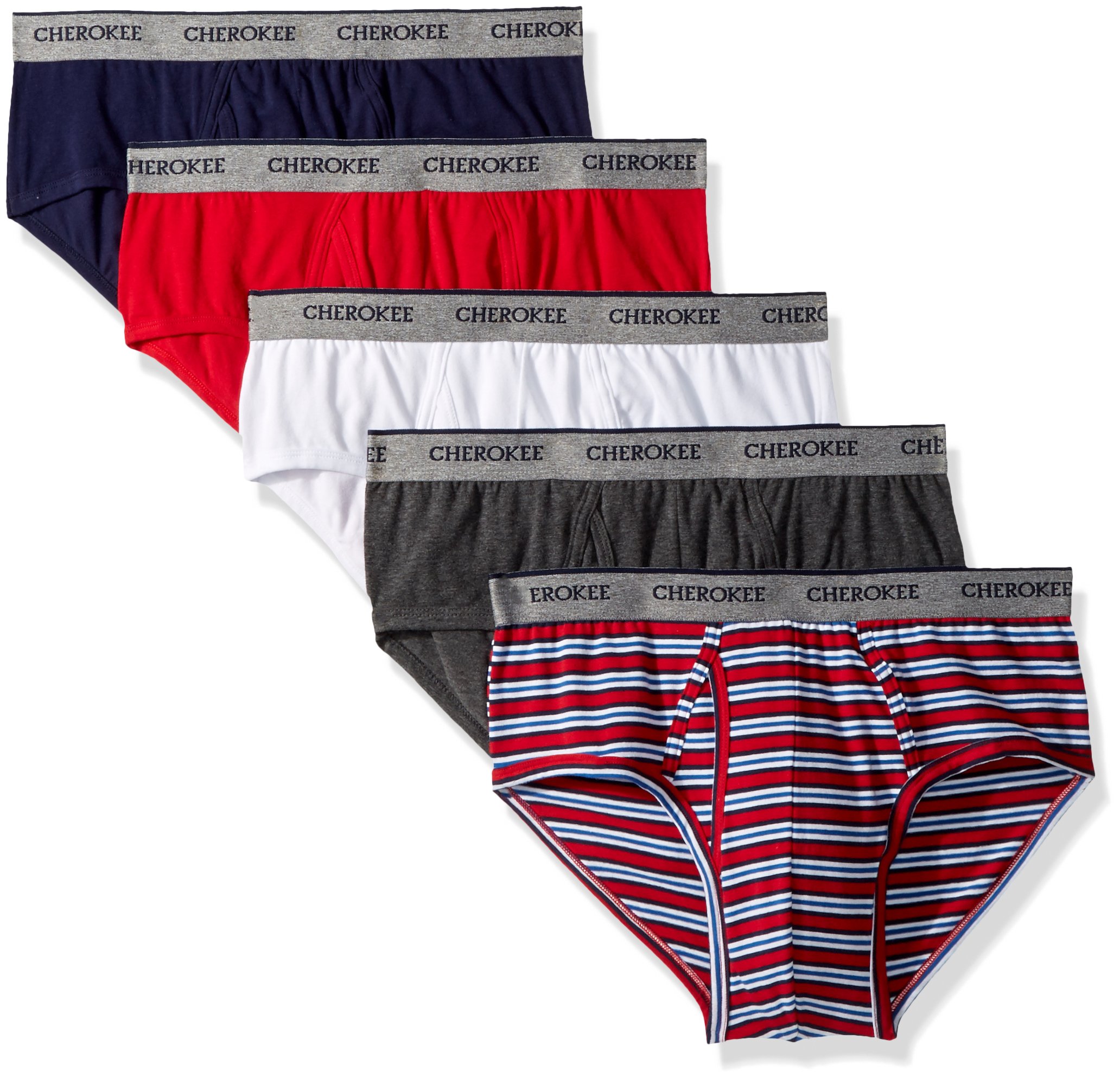 Cherokee Men's Classic Brief 5 Pack Underwear