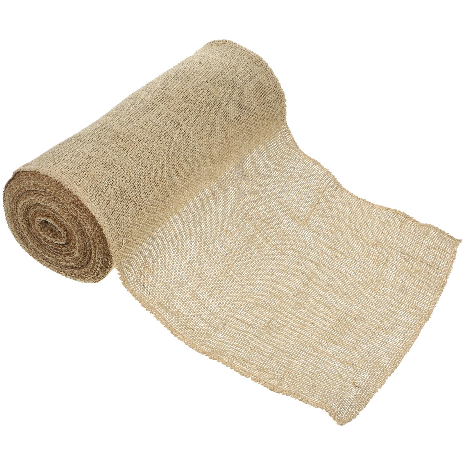 Alasum Rustikaler Tischläufer aus Jute im Landhausstil 1 Rolle 30cm X 10m Praktische und Faltbare Tischdeko für Geburtstag und Party