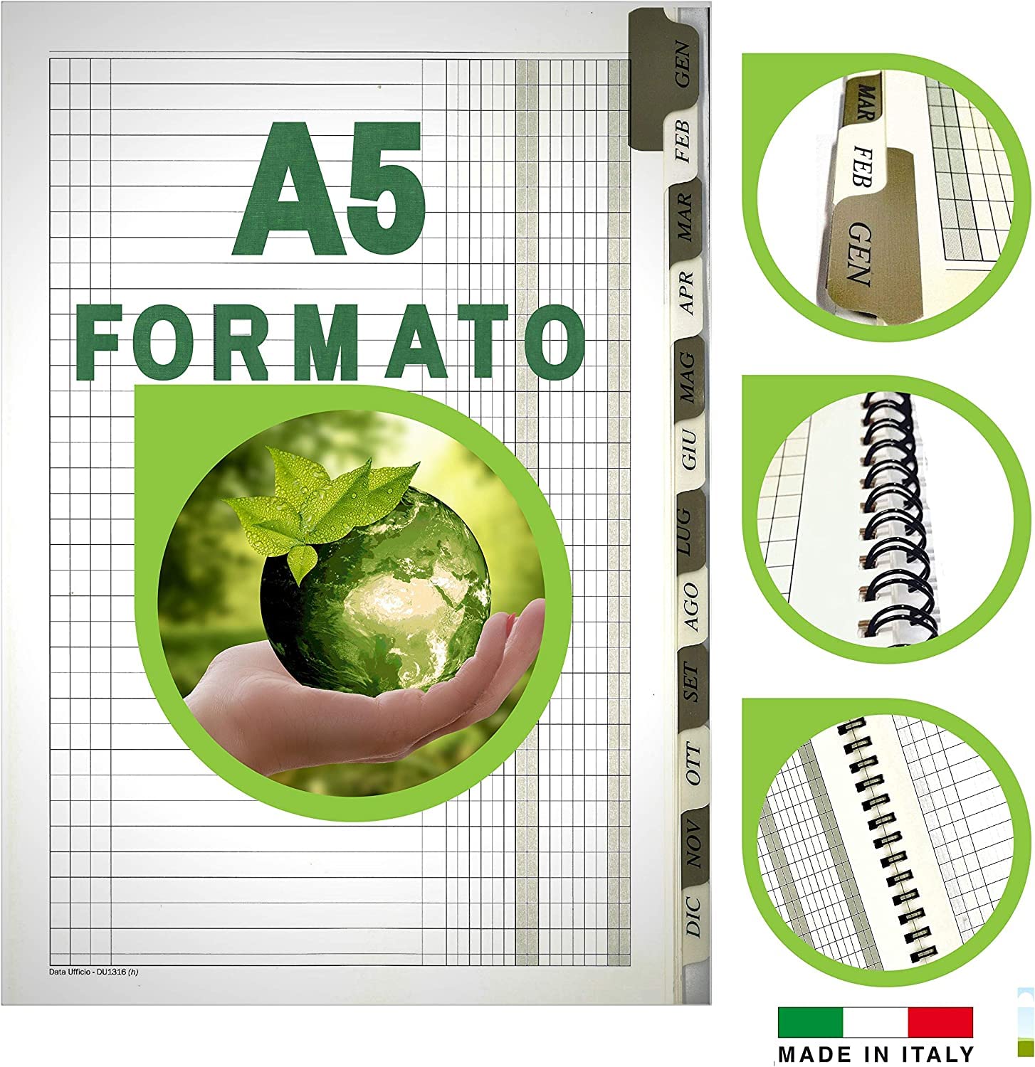 Registro Scadenziario A5, Pagamenti Mensile 12 mesi (5)