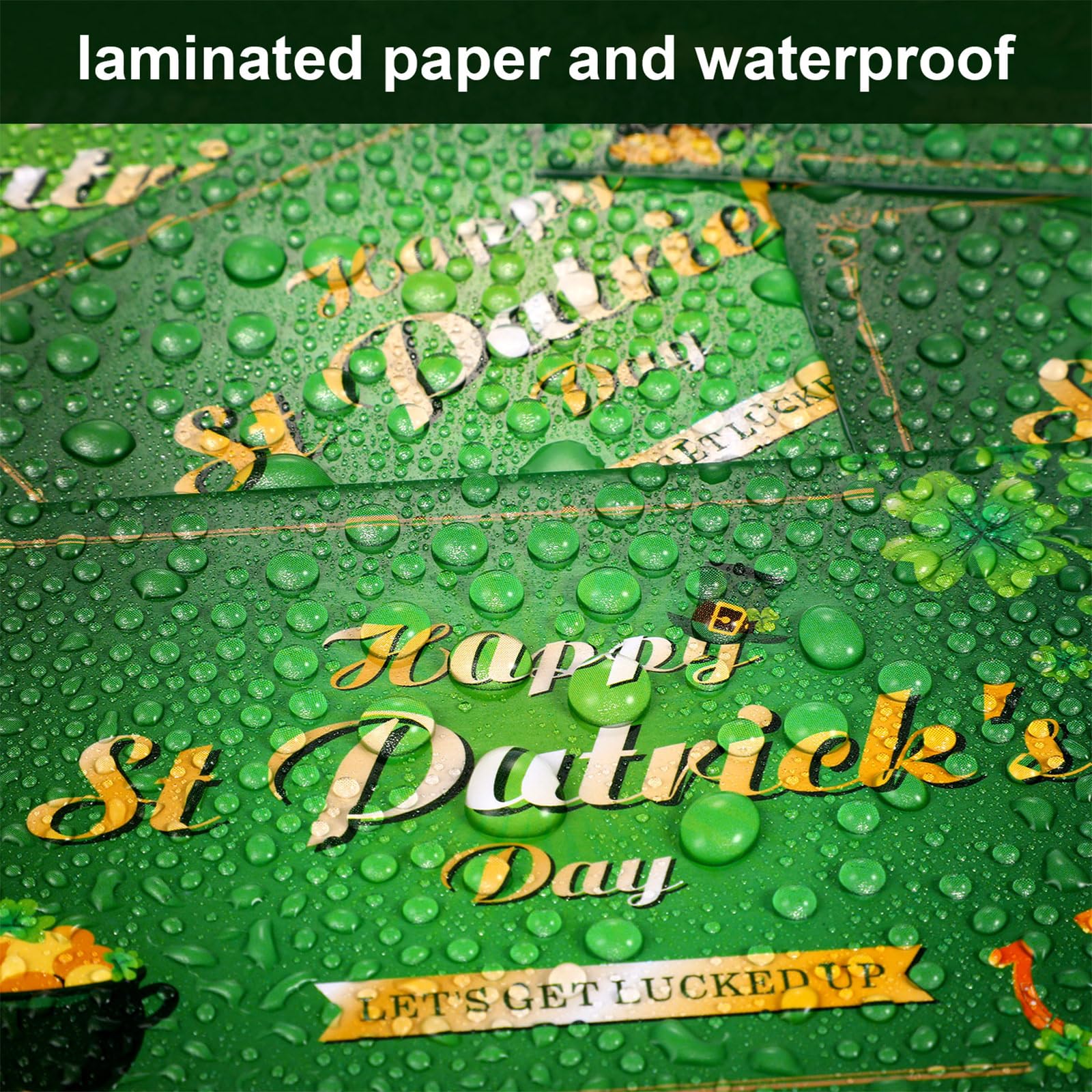 24 Stück 'Viel Glück' Grußkarten Mit Kleeblatt – Perfekt Für St. Patrick's Day (Blanko Innen, Inkl. Umschläge, 14 X 10 Cm)