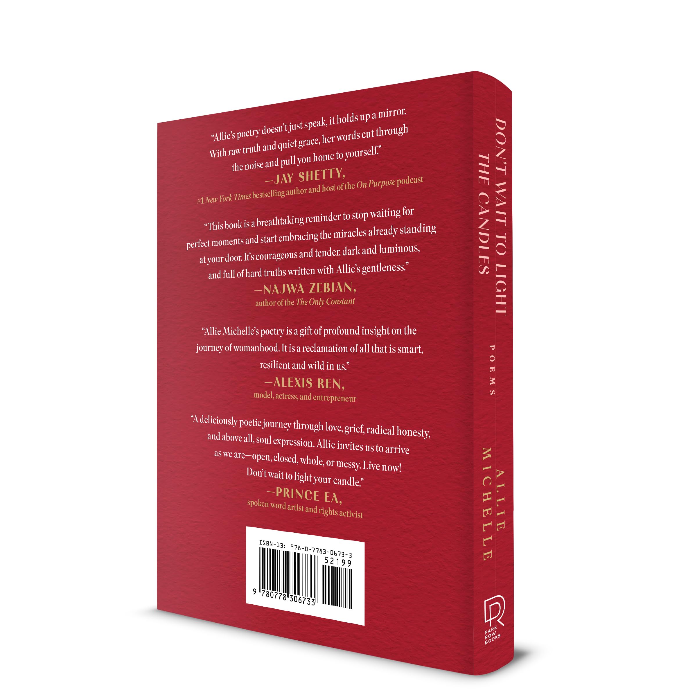 Don't Wait to Light the Candles: Poems – A Moving Poetry Collection of Mindfulness and Emotional Healing