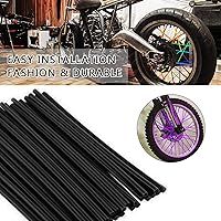 Vista 4 de Keenso - Juego de 36 fundas para radios de llantas de motocross, kit de envolturas de protección para motocicleta, protector universal de motocross