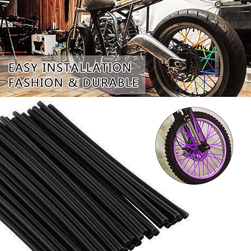 Miniatura 4 de Keenso - Juego de 36 fundas para radios de llantas de motocross, kit de envolturas de protección para motocicleta, protector universal de motocross