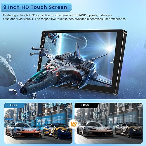 Miniatura 3 de 2+64G NHOPEEW para Ford F150 Radio 2009-2012 con Carplay inalámbrico y Android Auto - Pantalla táctil de 9 pulgadas Android estéreo para automóvil