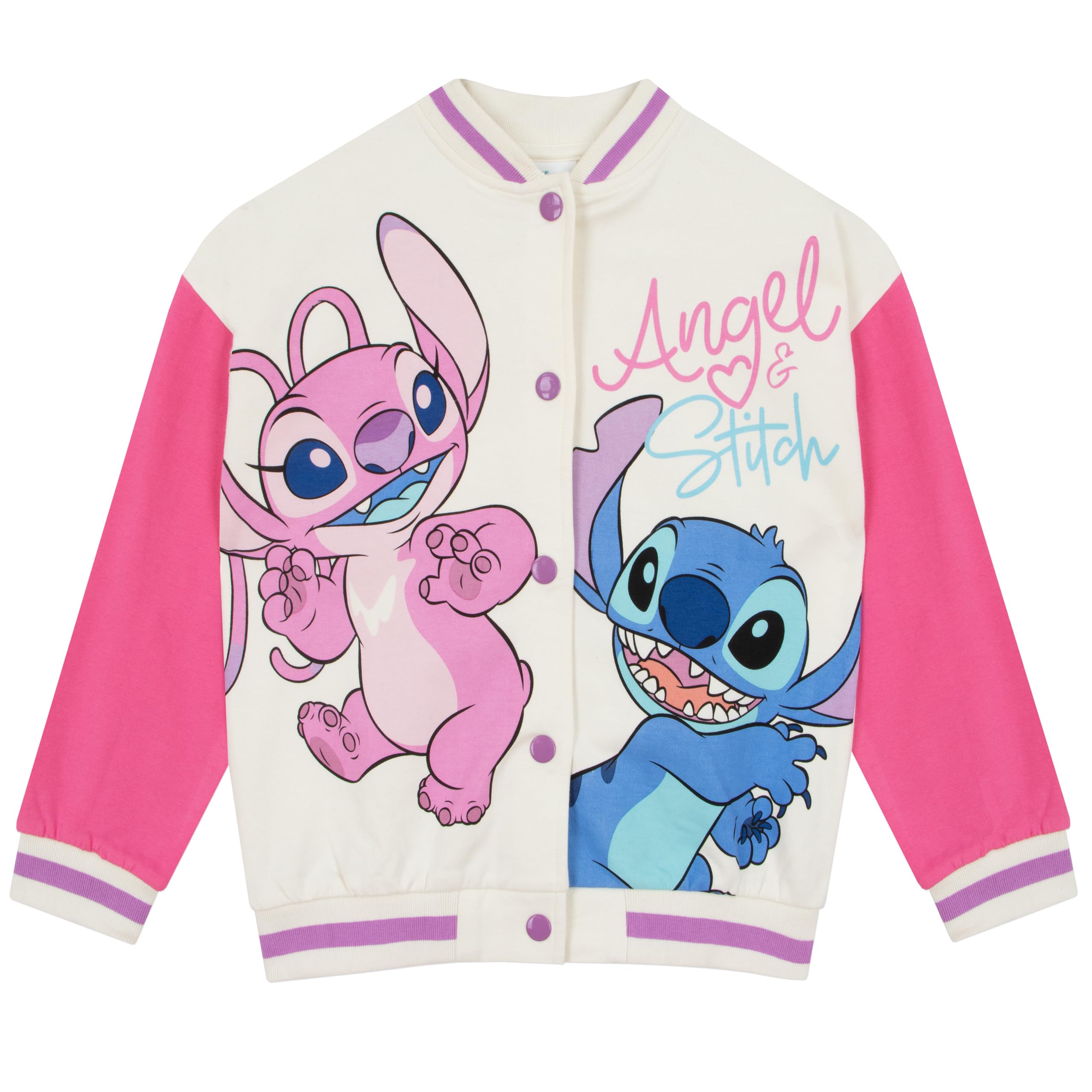 Disney Lilo Und Stitch Jacke | Bomberjacke Stitch Und Angel | Mädchen Jacke