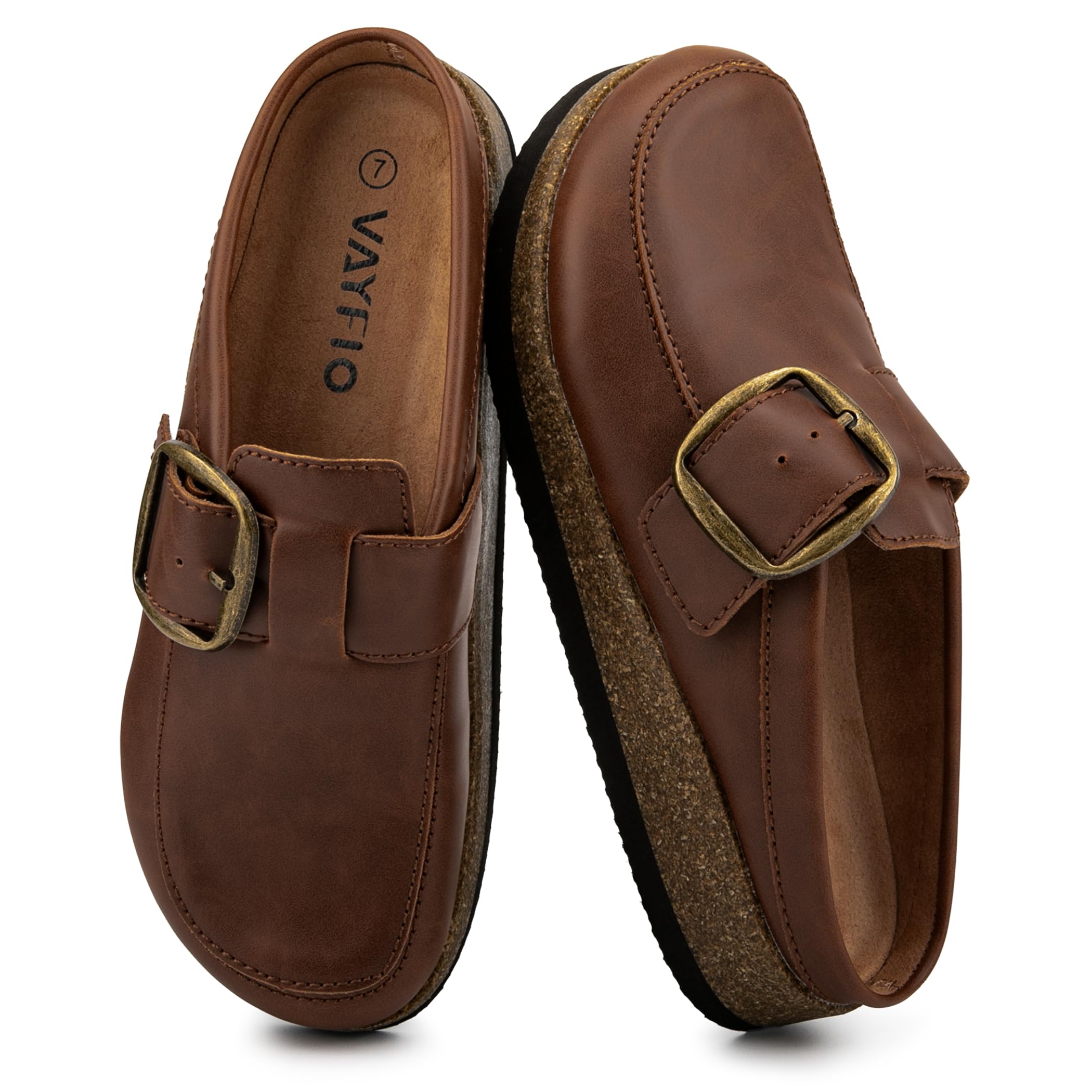 Premium Eco-Leather Women's Clogs - Slip-Resistant Non-Skid Sole, Plush Memory Foam Insole, Lightweight & Comfortable, Versatile for Work, Casual, or Outdoor Occasions-image-47