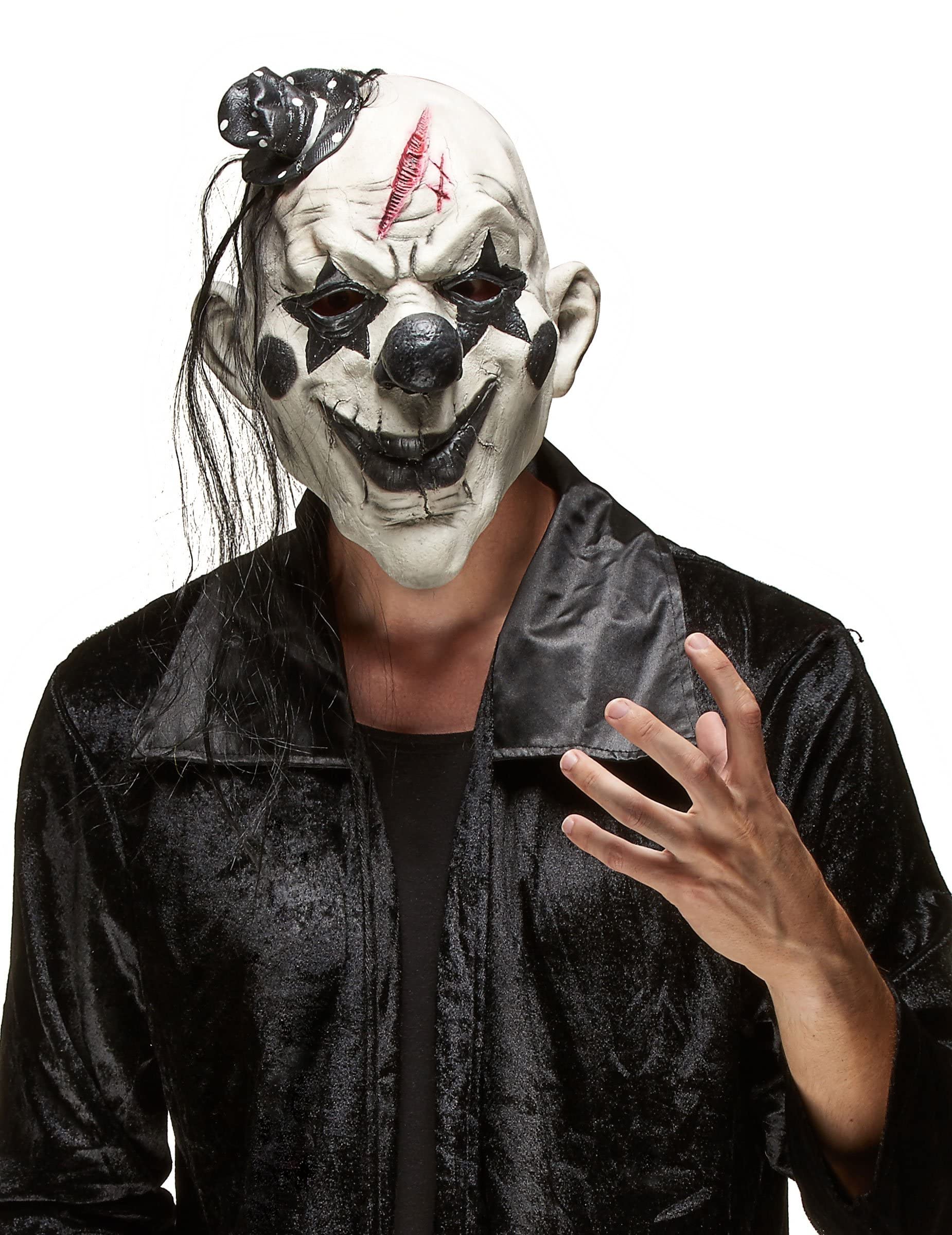 DEGUISE TOI Máscara Payaso Rock terrorífico Adulto Halloween