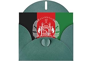 Assorted Afghan Flag Greeting Cards and Envelopes