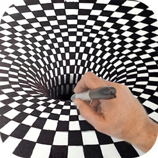 Learn to draw 3d illusions