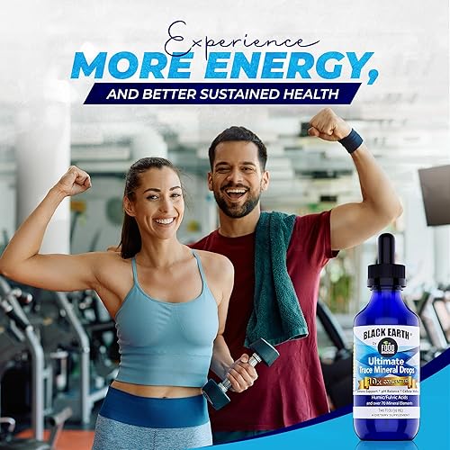 Miniatura 3 de Black Earth Ultimate Trace Minerals 10 veces por The Food Movement - Suplemento mineral húmico fúlvico - Salud intestinal, salud cerebral, mejor