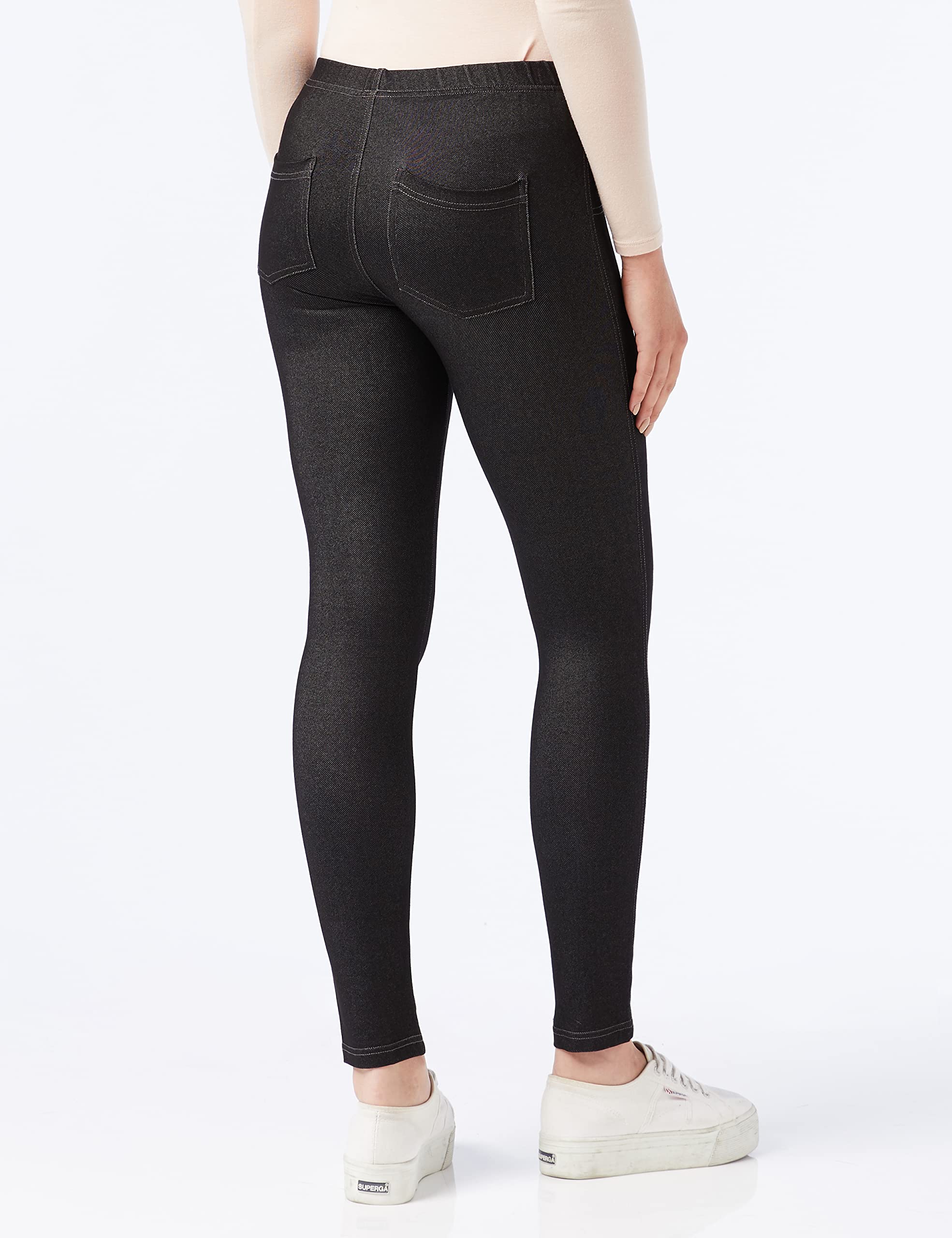 Nur Die - Treggings in Jeans-Look Relax & Go Stretch mit Taschen Komfortbund Skinny Fit, Leggings Donna