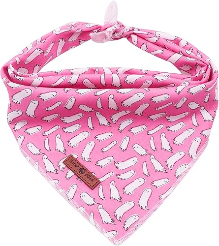 Lionet Paws Bandana de Halloween para perros pequeños, medianos y grandes, pañuelo para perros y gatos, bufanda triangular para niña o niño