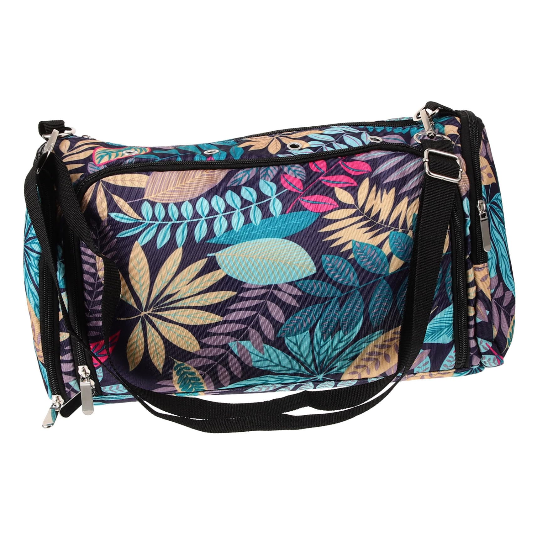 Gadpiparty Bolsa Organizadora para Hilo y Agujas de Tejer, Tela Oxford, Doble Capa Cremallera, Portátil para Ganchillo y Costura