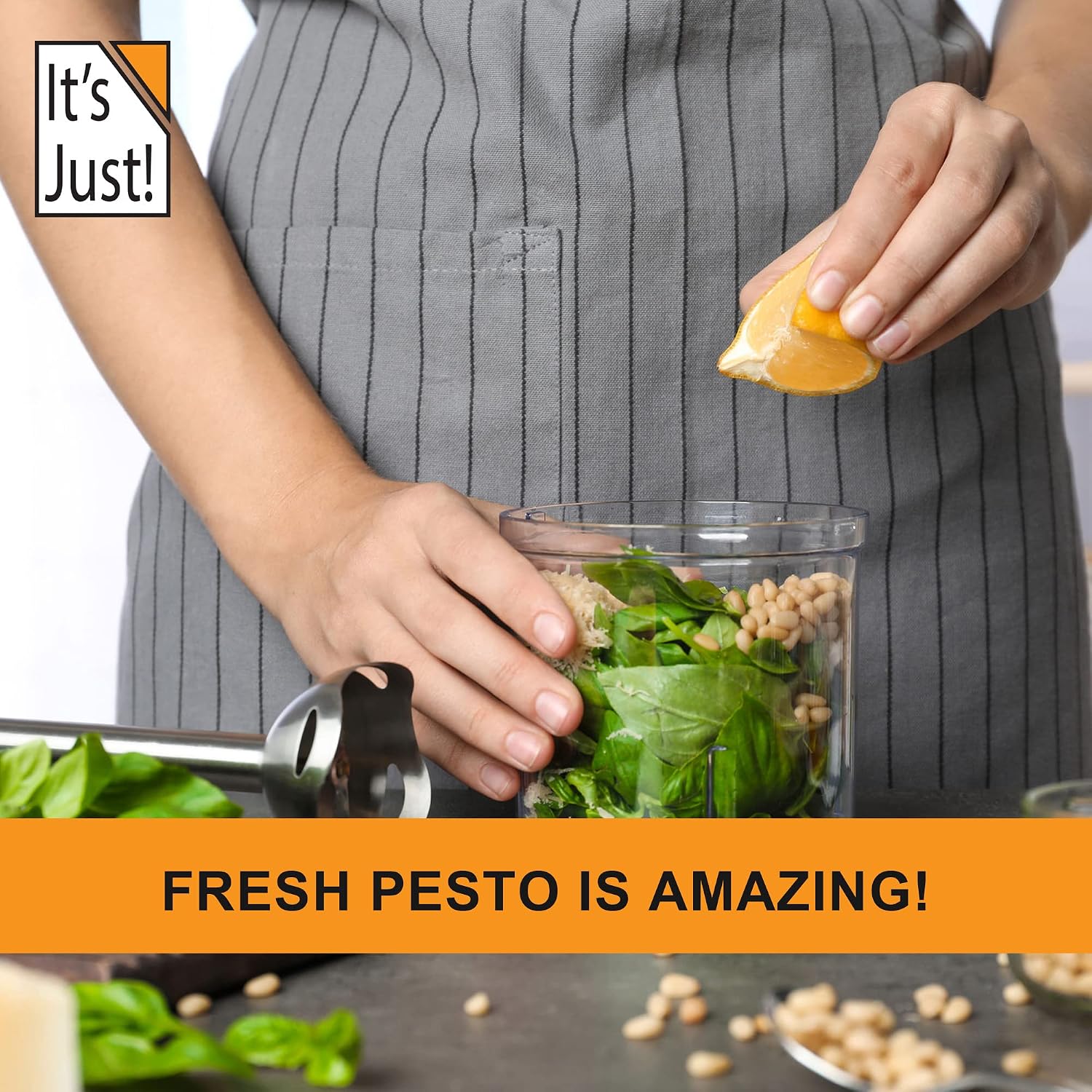 It's Just - Raw Pine Nuts (Pignolias), No PPO, Ideal for Pesto, Salads, Roasting (10oz)