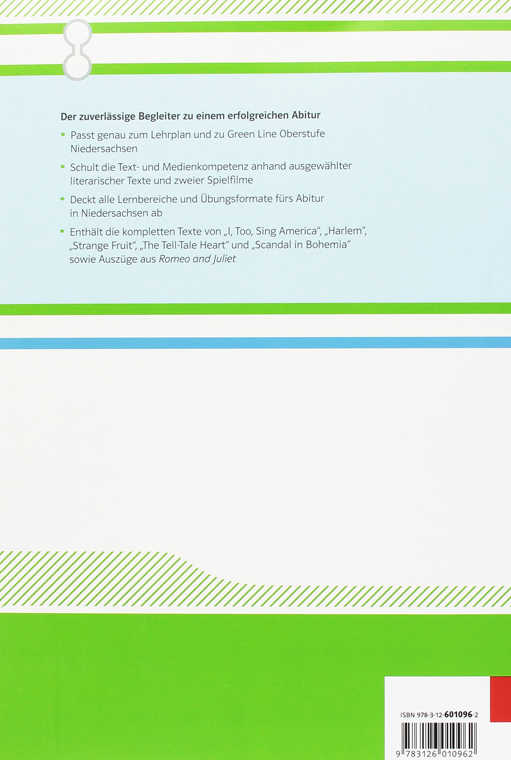 Green Line Oberstufe. Abiturthemen für das erhöhte Niveau, Zentralabitur Niedersachsen 2018: Arbeitsheft Klasse 11/12