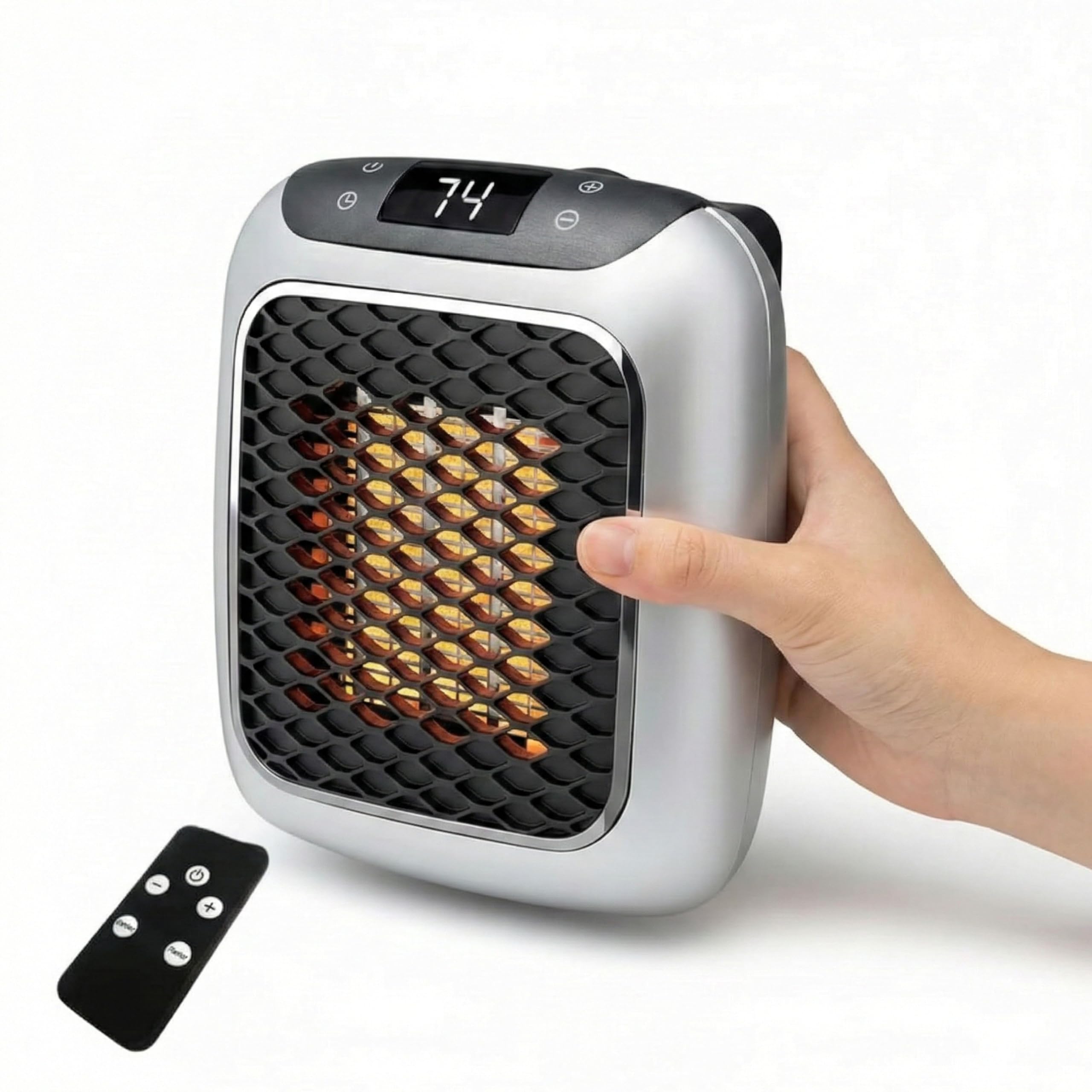 Wall Mounted 800W Electric Convector Heater with Silent Infrared Heating, Energy Efficient Winter Room Heater for Bedroom, Bathroom & Small Spaces-image-11