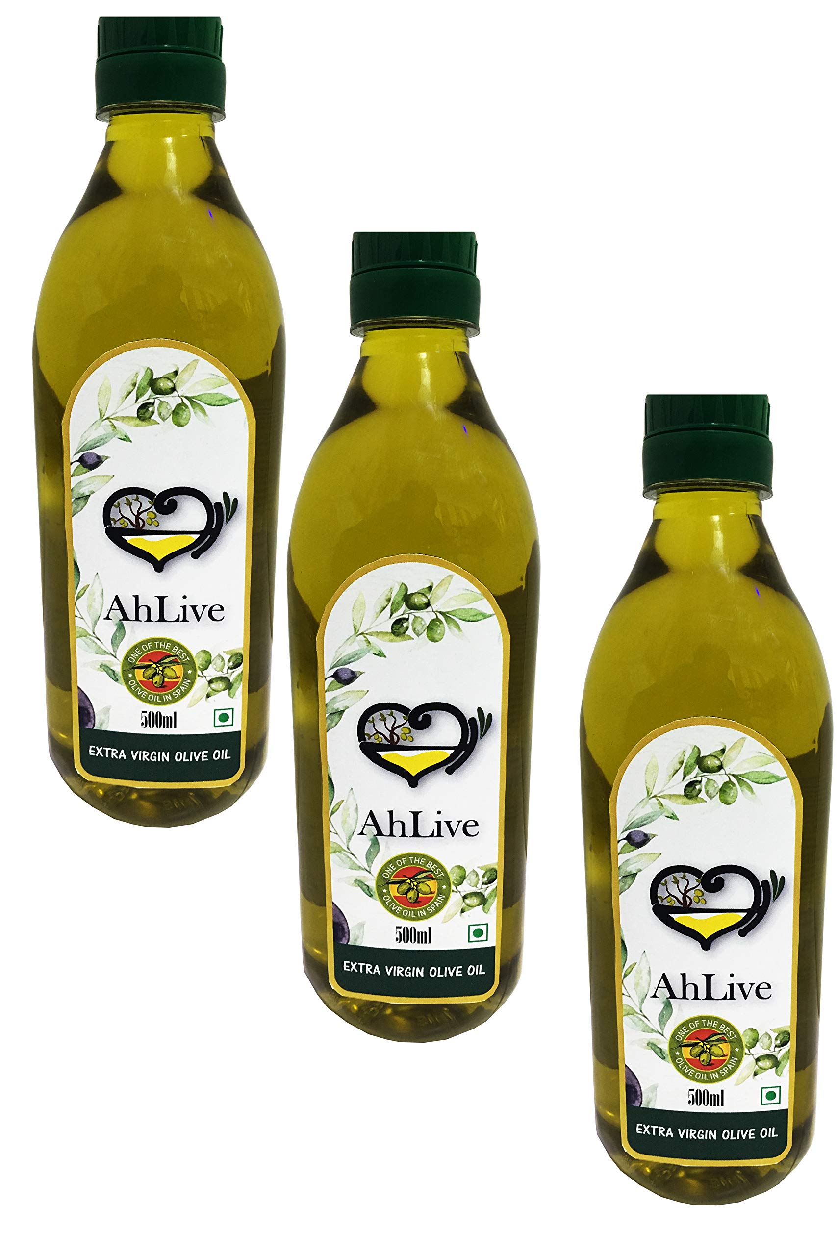 AHLIVE Extra Virgin Olive Oil - 500 ML Pack of 3 (B07KCGR94T) Amazon Price History, Amazon Price Tracker