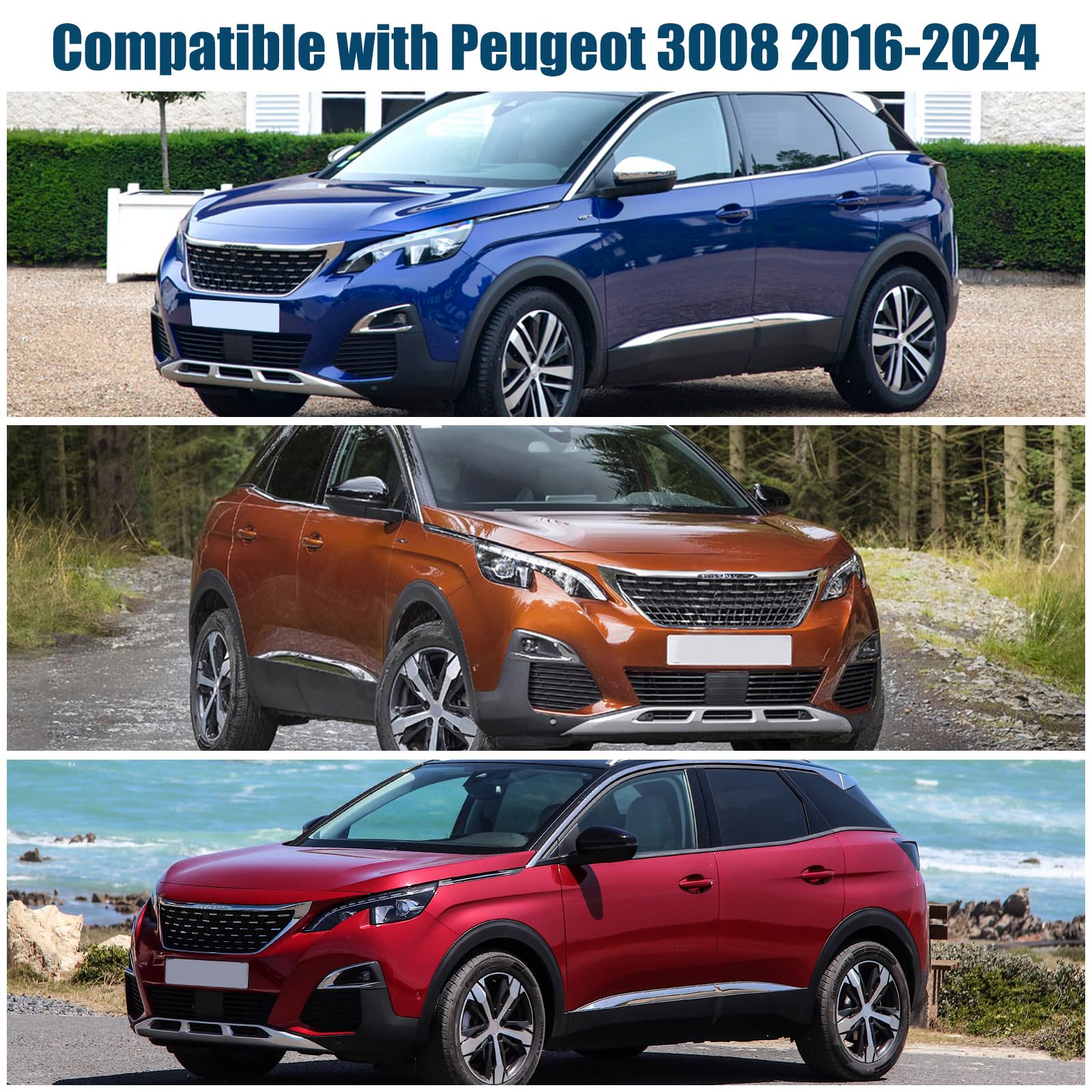 Pare-soleil Pare-brise Peugeot 3008 2024-2025 - Protection UV, Pliable, Sac De Rangement Inclus