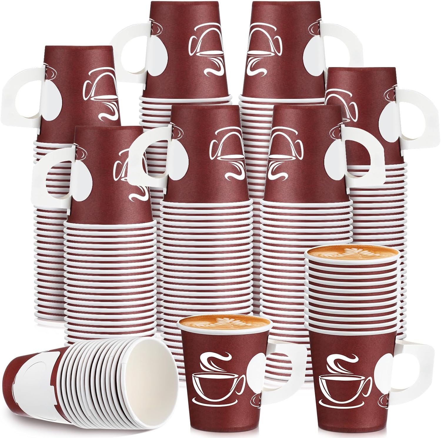 Dandat 200 Pieces 7 oz Disposable Espresso Cups with Wide