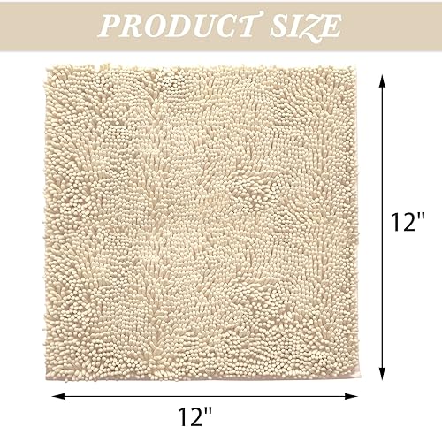 Miniatura 6 de Alfombra de baño antideslizante de microfibra extra suave para dormitorio con respaldo antideslizante absorbente de agua y polvo de secado rápido