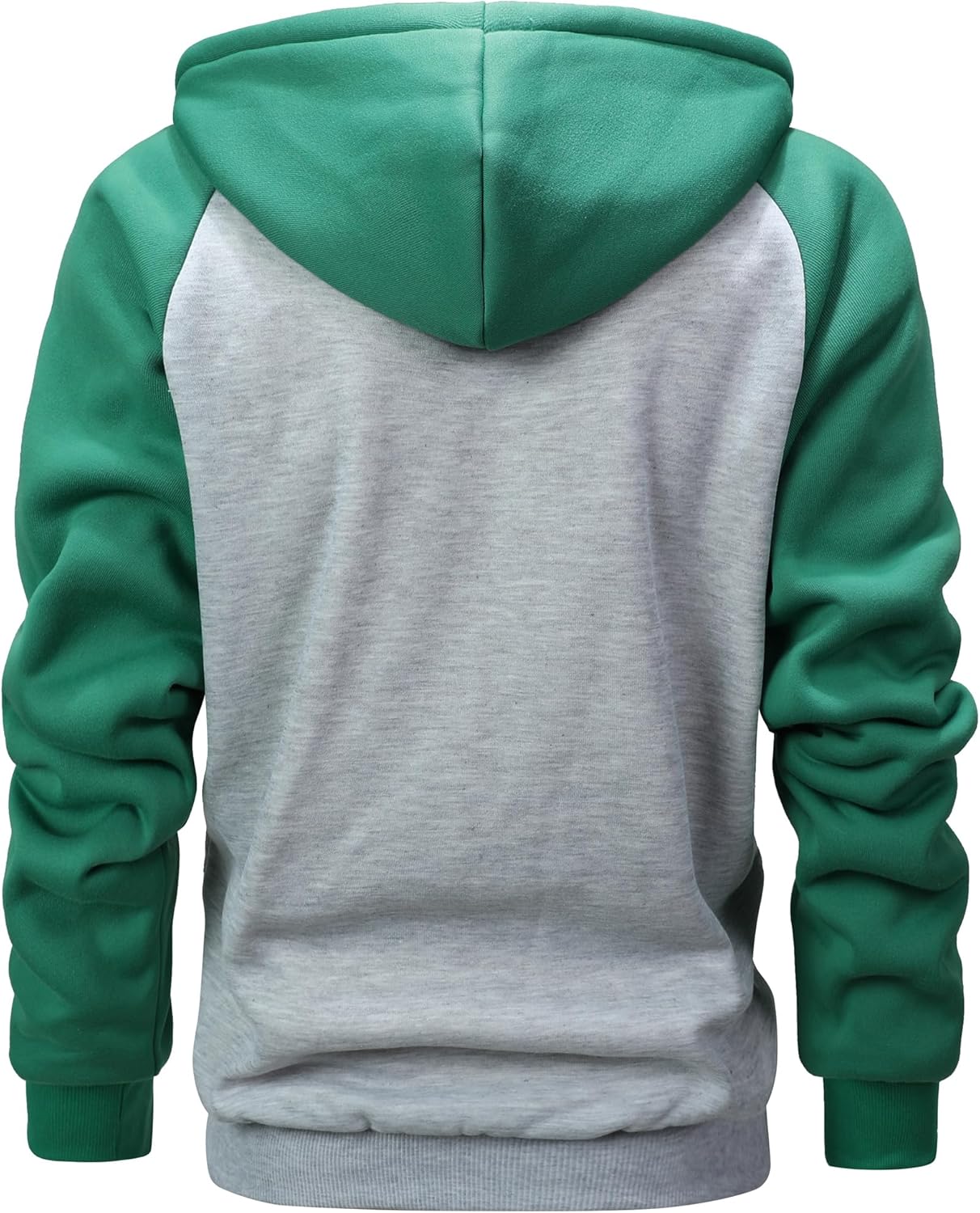 GXAMOY Men's Winter Fleece Hoodies for Men Heavyweight Warm Thick Full Zip Up Sweatshirt Outerwear - Image 3