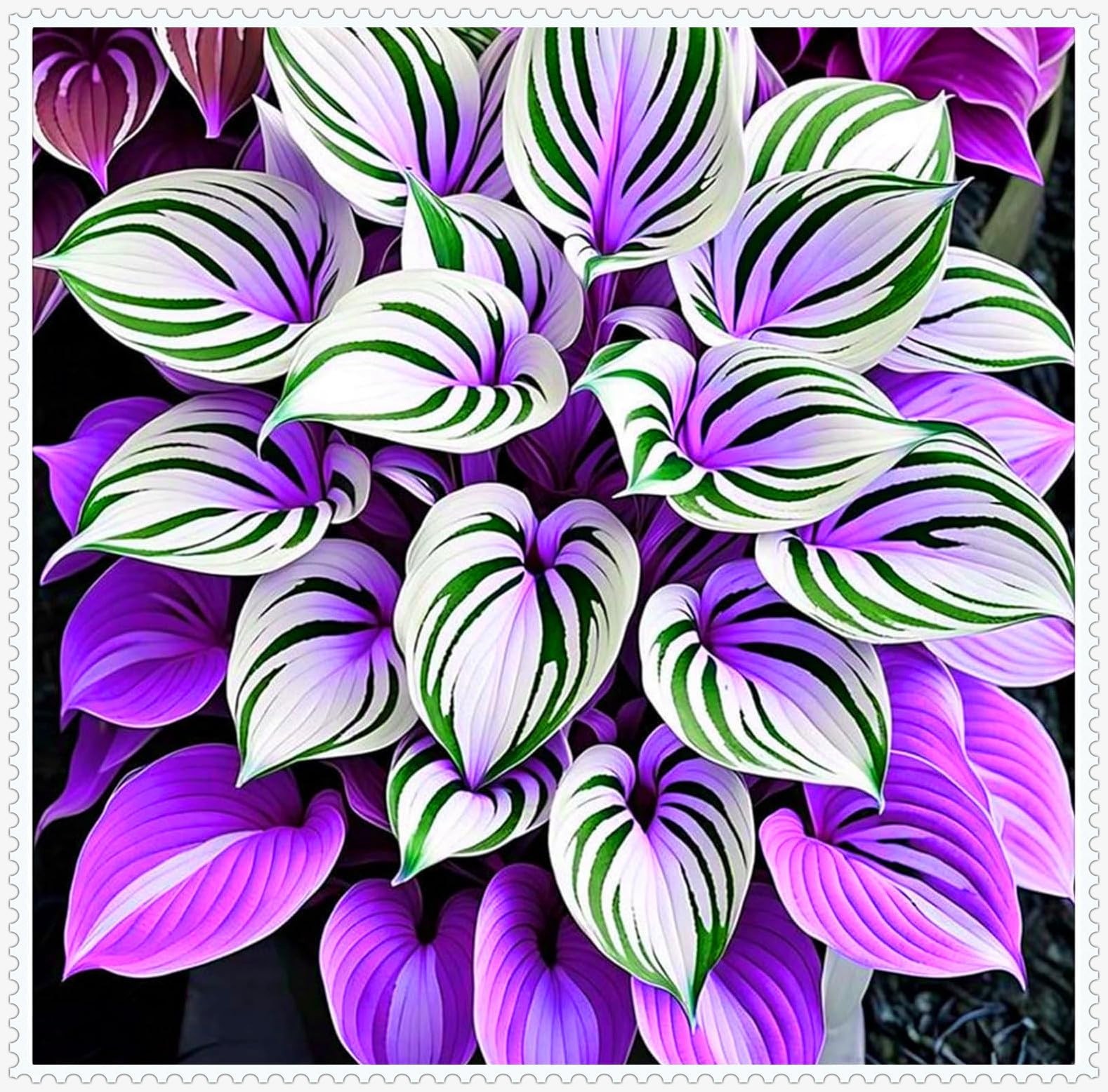 Rare Hosta, Shade-Tolerant Perennials, Use for Ground Cover & Pots, Create Cool Shaded Gardens/Hardy Perennial, Excellent Display-4 hosta Bulbs-B