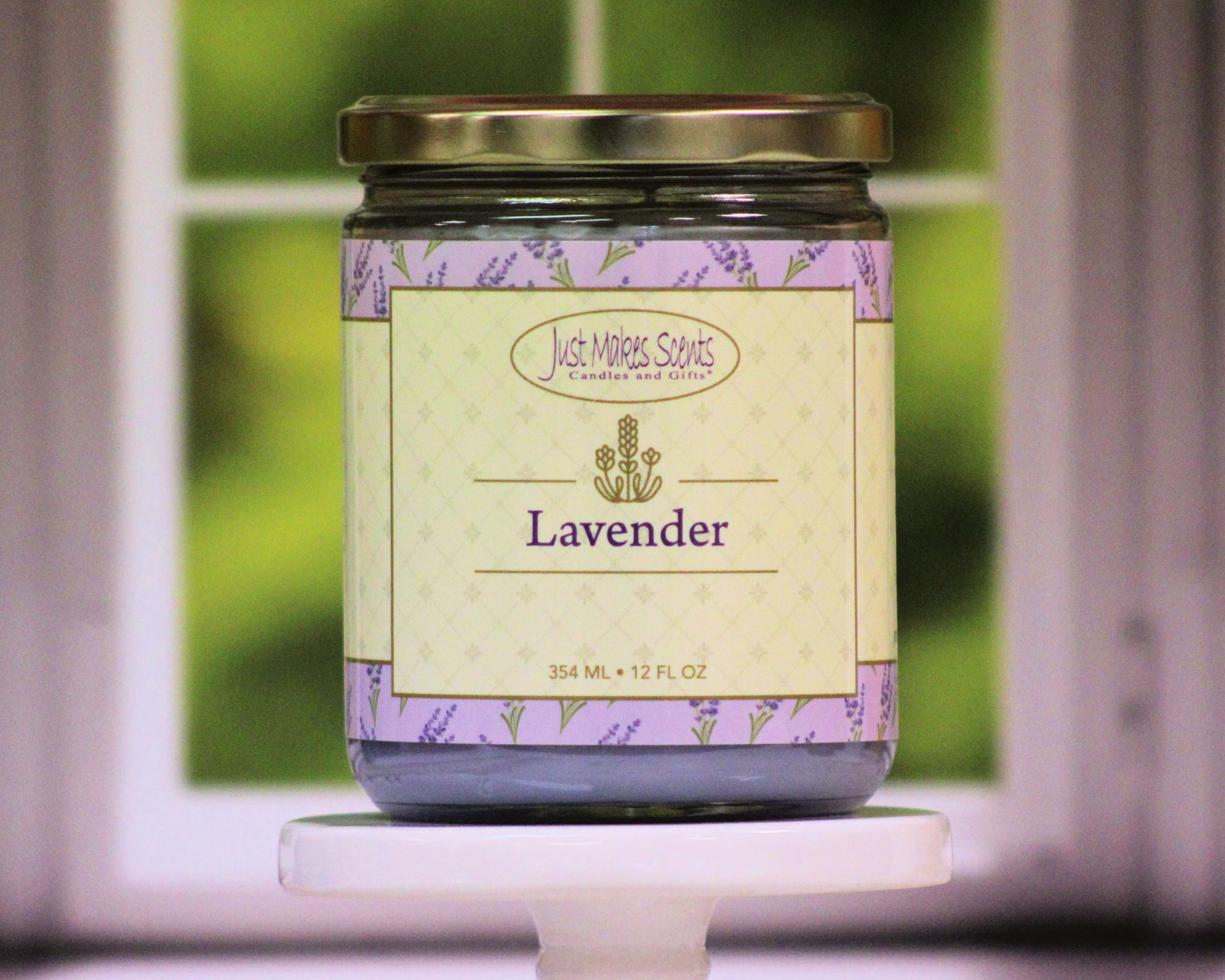 Candela di soia profumata alla lavanda di Just Makes Scents (340 g)