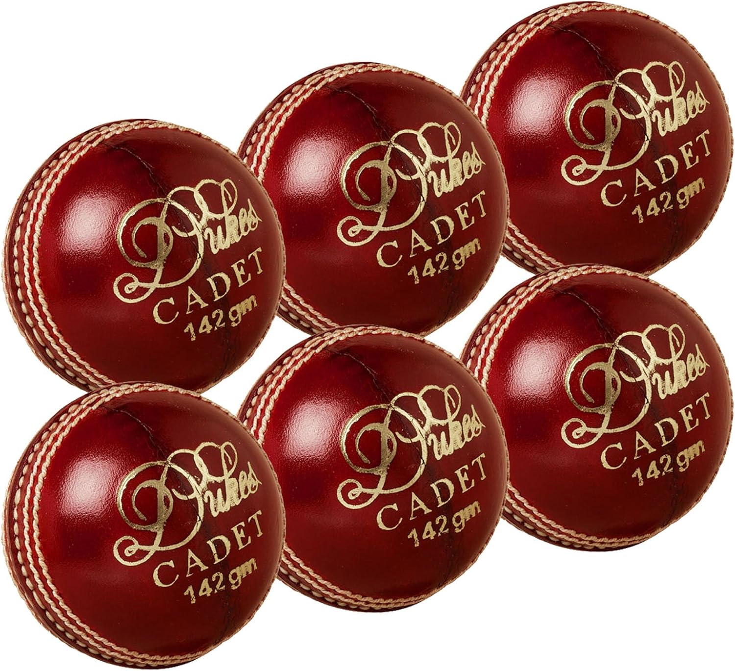 Cadet Match 6 x Dukes Cricket Balls Youth 142g Amazon.co.uk Sports