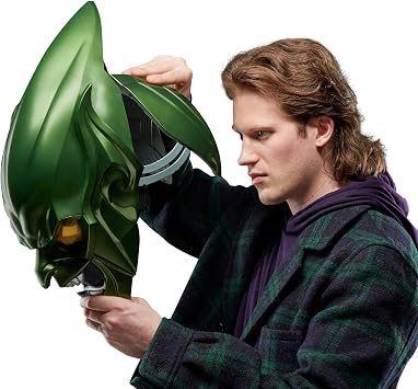 Marvel Legends Series Green Goblin Premium Roleplay Helmet, Spider-Man: No Way Home Adult Collectible Roleplay Gear