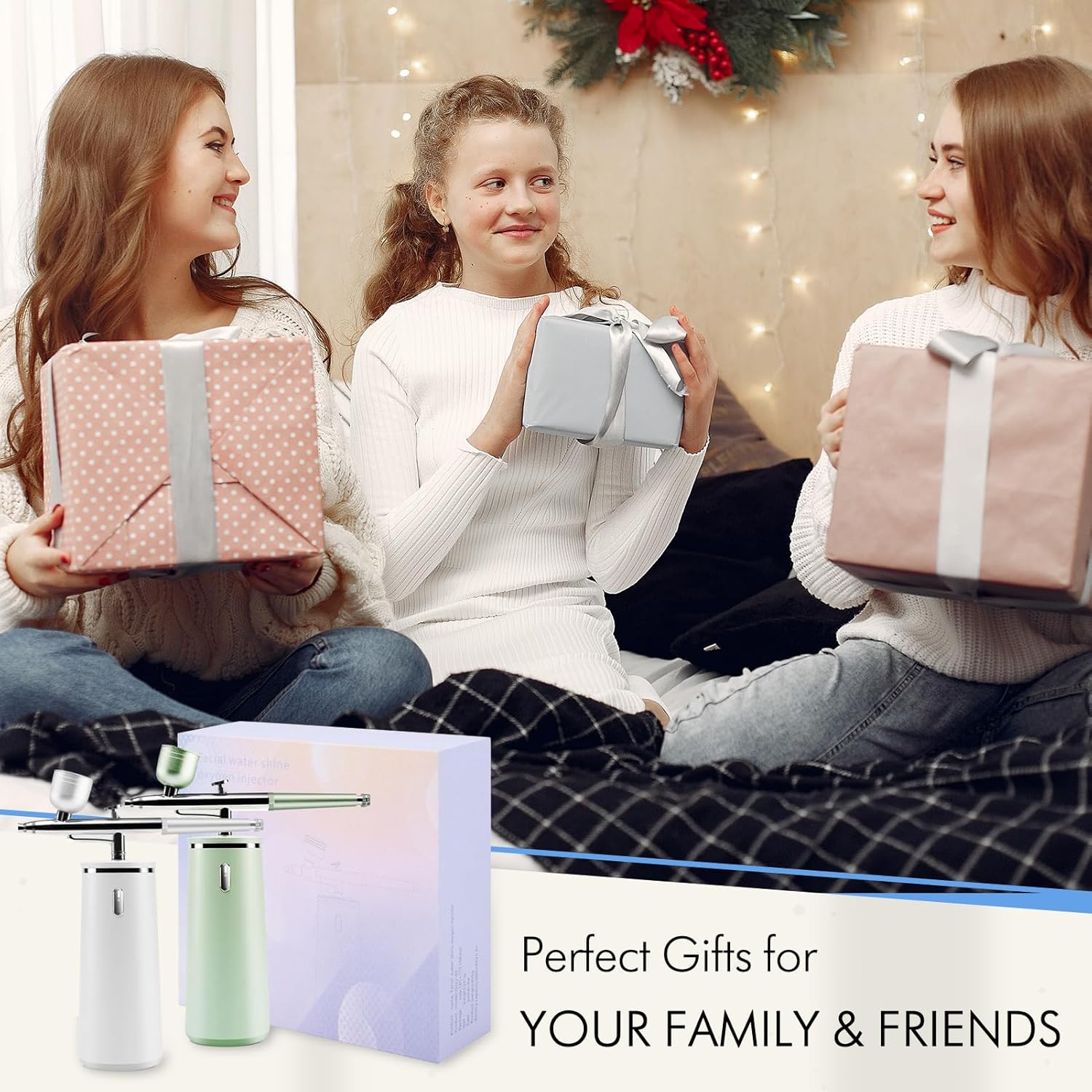 Microtree Nano Facial Sprayer High Pressure, Oxygen Facial Machine Rechargeable Fine Mister Portable Facial Steamer Mist for Face Hydrating Skin Care Facial SPA at Home