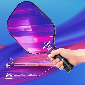VICLION Carbon Fibre Pickleball Paddles Set of 2, USA Pickleball Approved