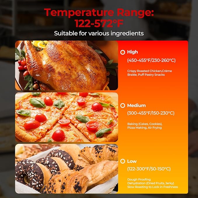 FOHERE Commercial Convection Oven - 50 Qt Large Capacity Ele miniatura 4